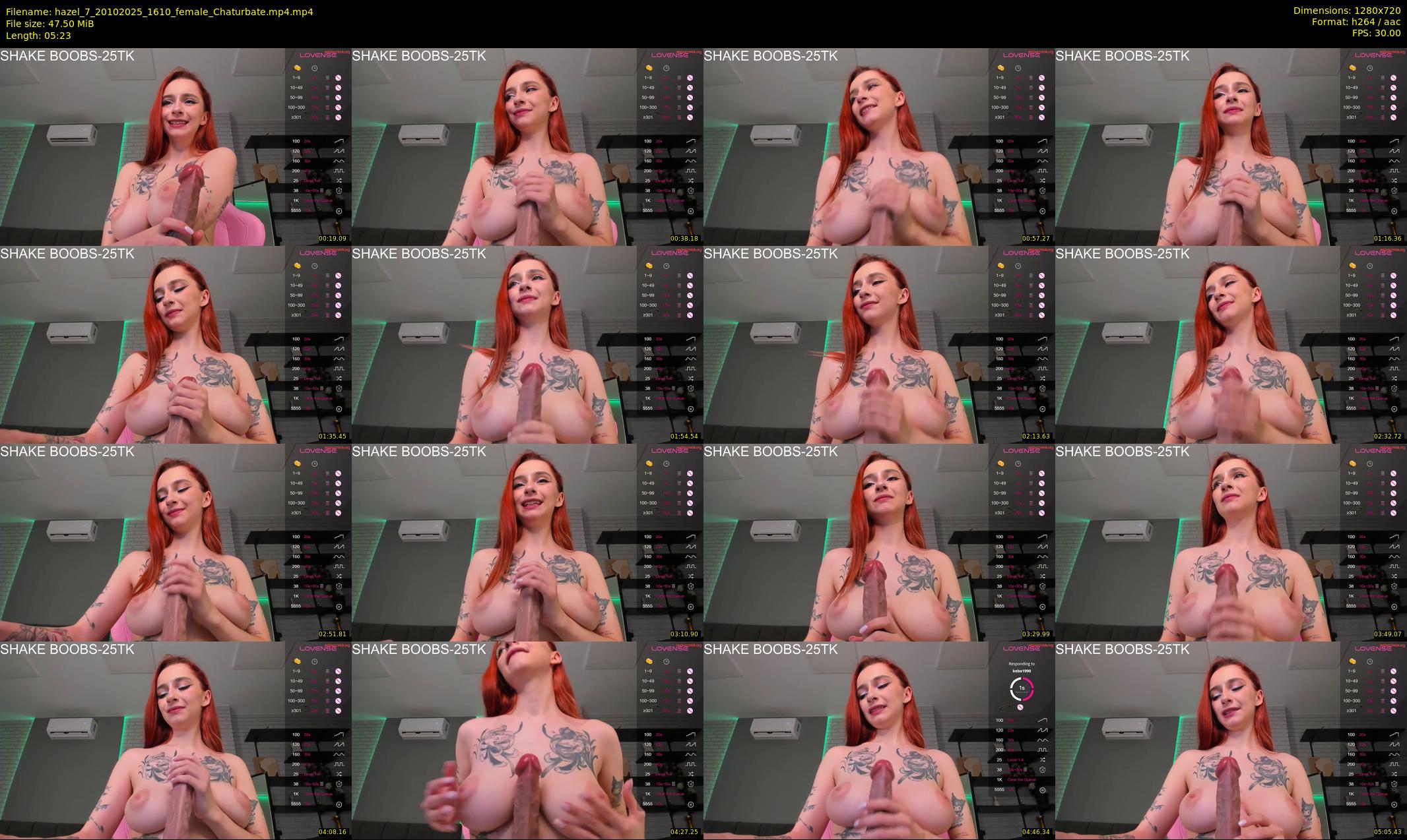 hazel_7 — 6 minute Chaturbate female cam show recording, 720p, Oct 20, 2025