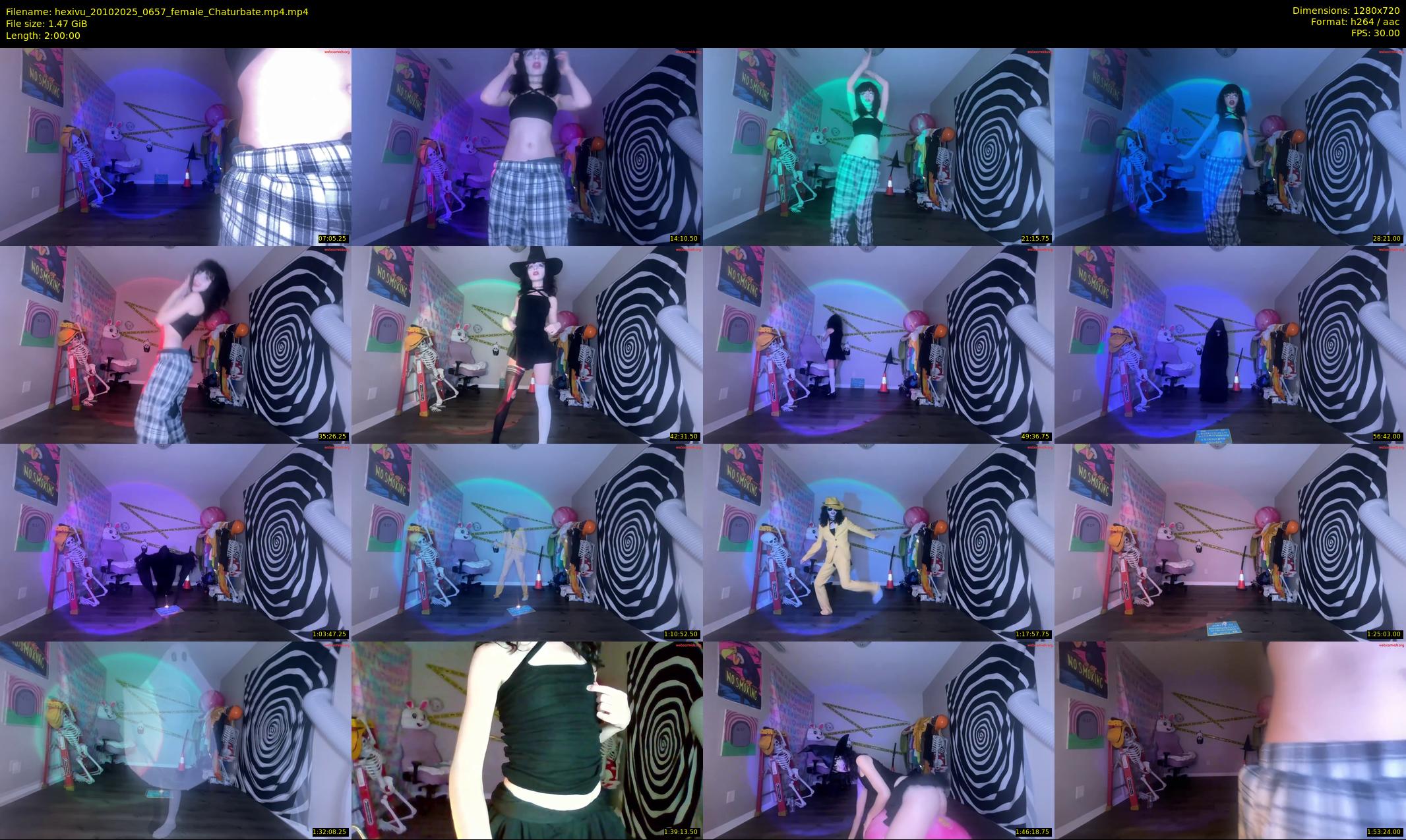 hexivu — 120 minute Chaturbate female cam show recording, 720p, Oct 20, 2025