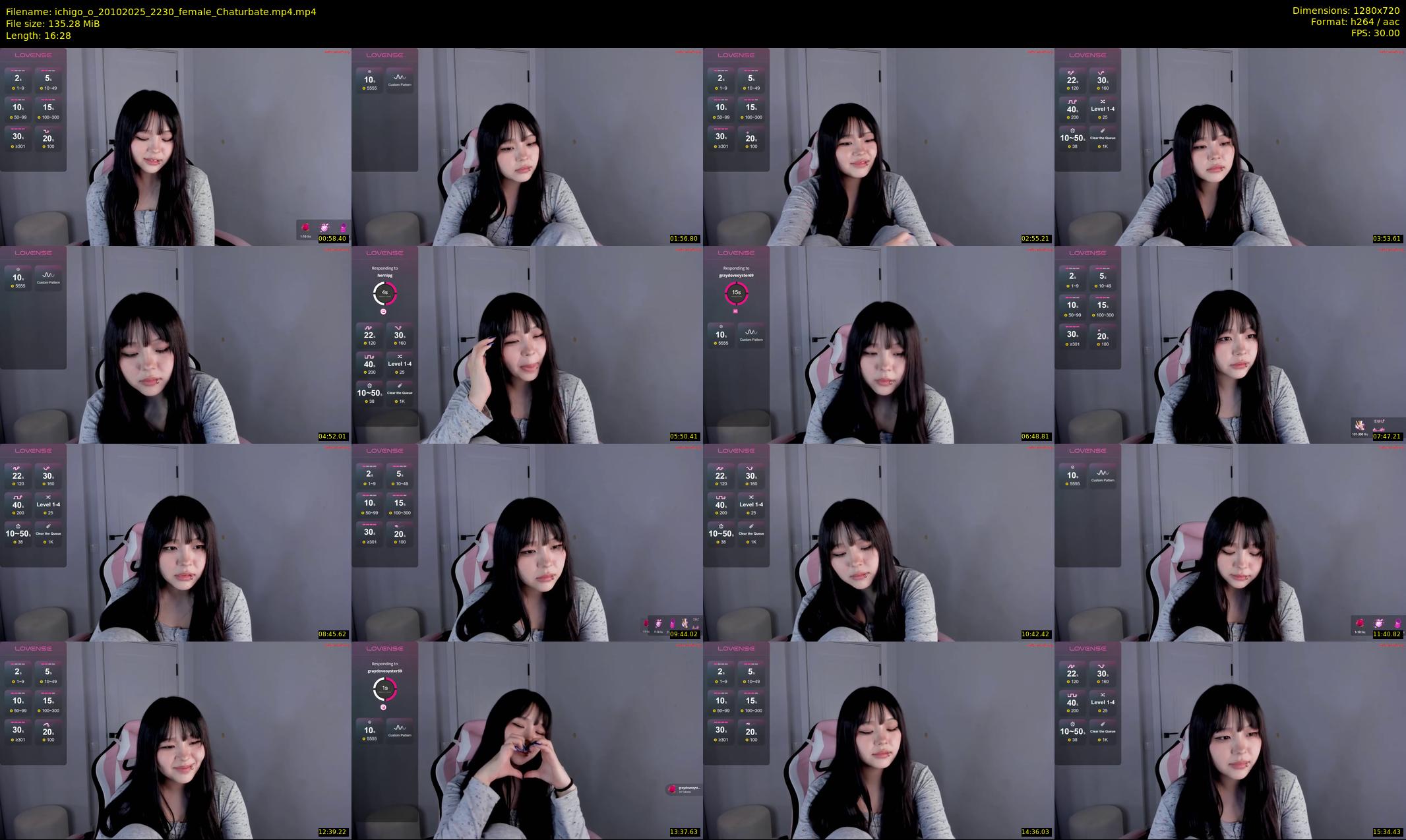 ichigo_o — 17 minute Chaturbate female cam show recording, 720p, Oct 20, 2025