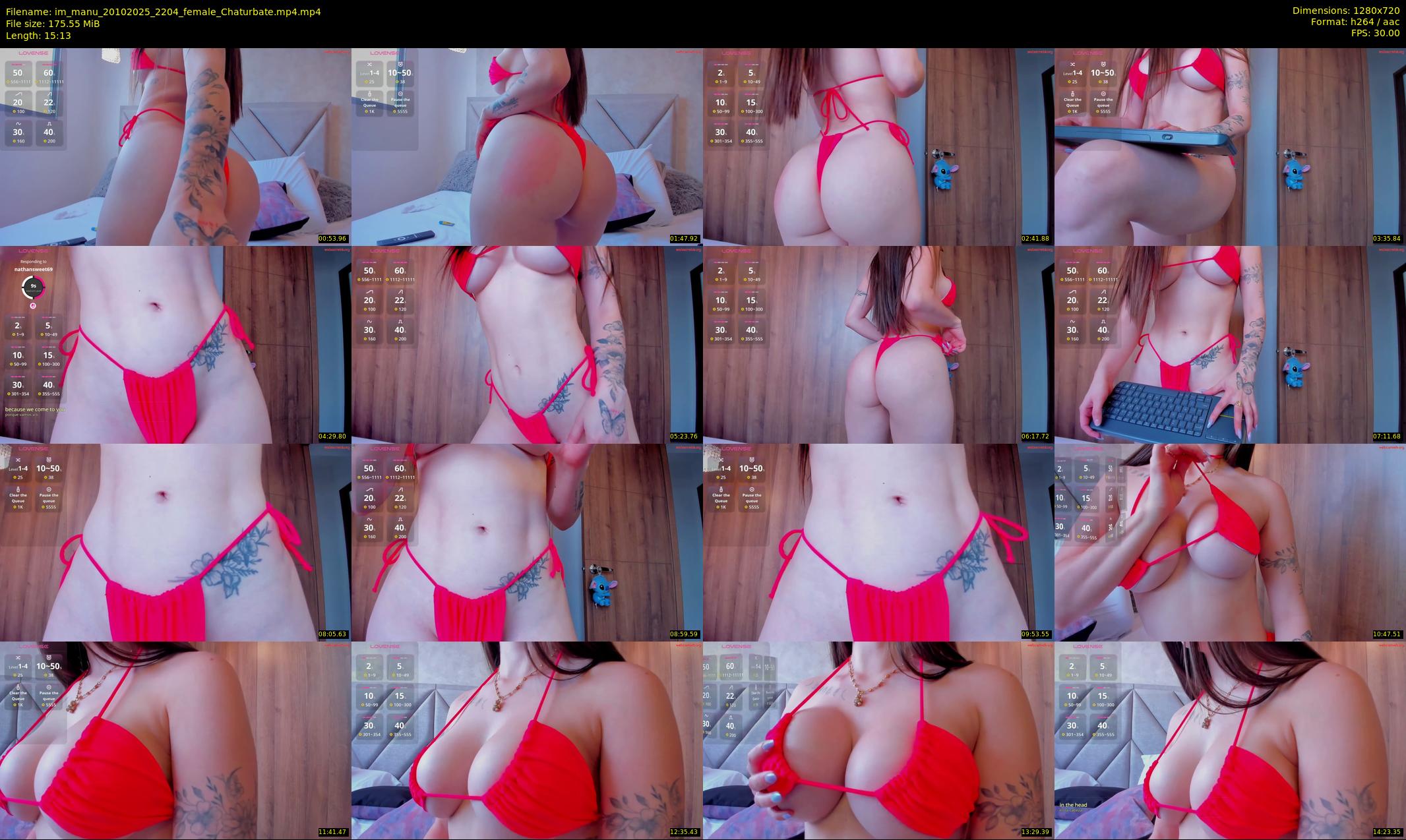 im_manu — 16 minute Chaturbate female cam show recording, 720p, Oct 20, 2025