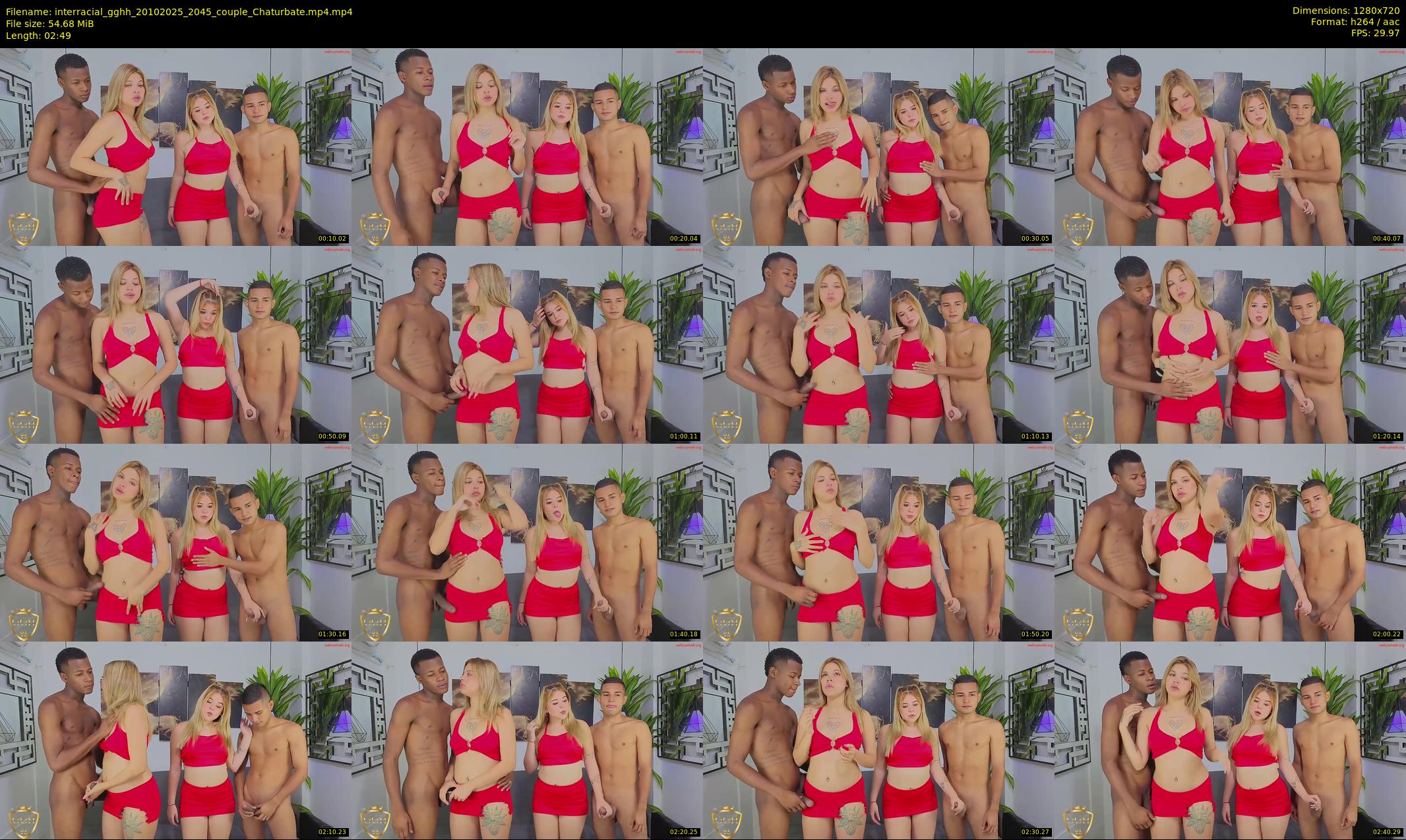 interracial_gghh — 3 minute Chaturbate couple cam show recording, 720p, Oct 20, 2025