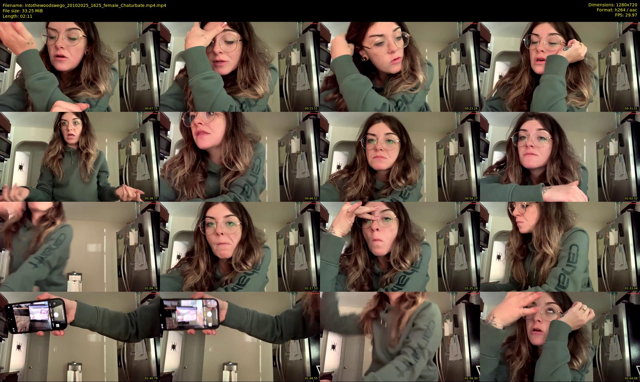 intothewoodswego — 3 minute Chaturbate female cam show recording, 720p, Oct 20, 2025