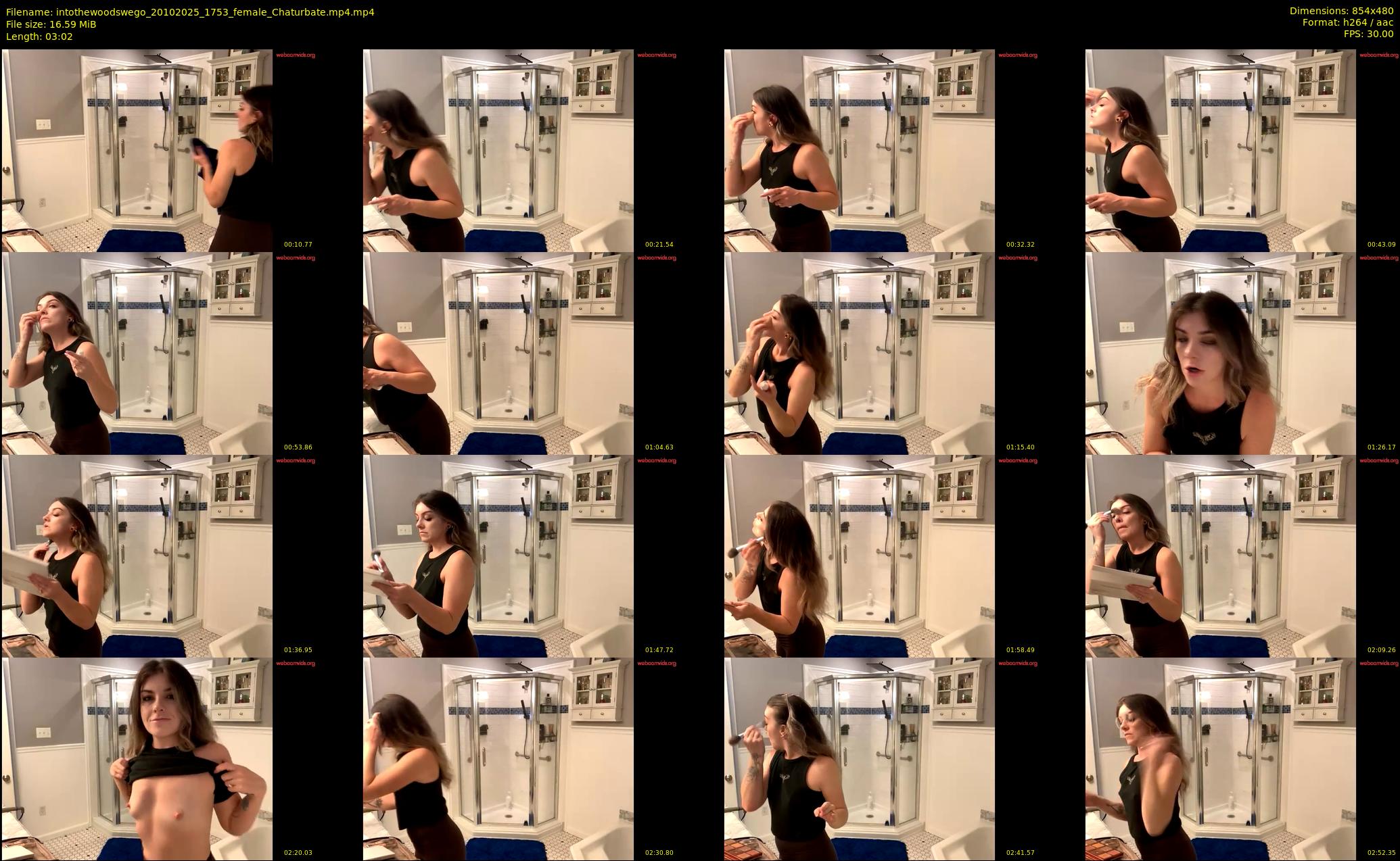 intothewoodswego — 4 minute Chaturbate female cam show recording, 480p, Oct 20, 2025