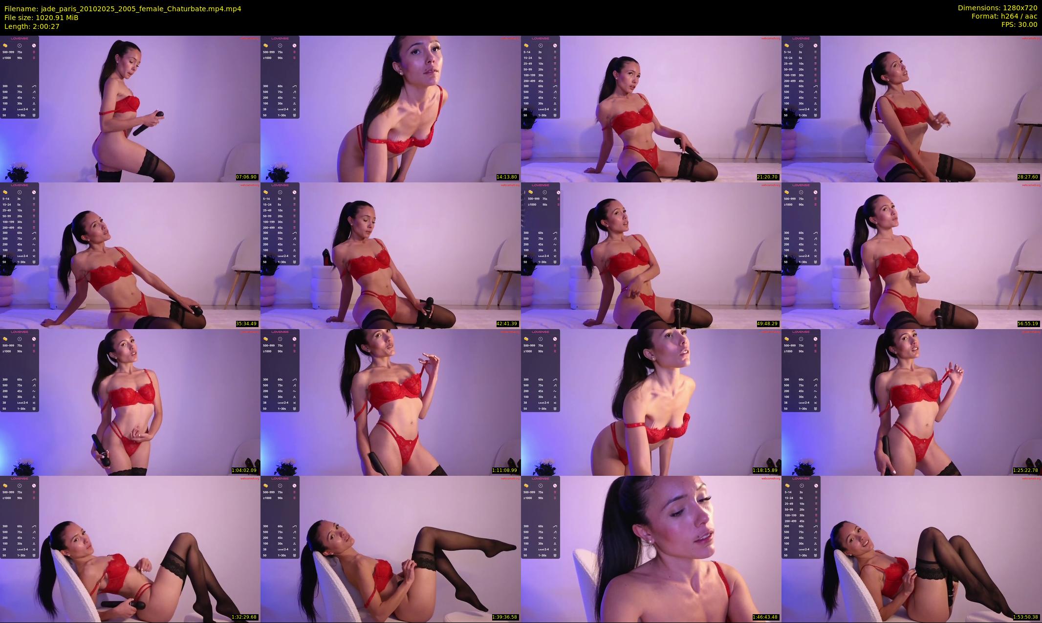 jade_paris — 121 minute Chaturbate female cam show recording, 720p, Oct 20, 2025