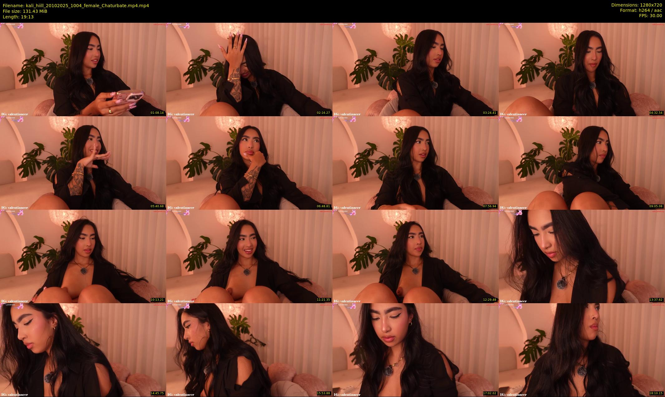 kali_hiill — 20 minute Chaturbate female cam show recording, 720p, Oct 20, 2025