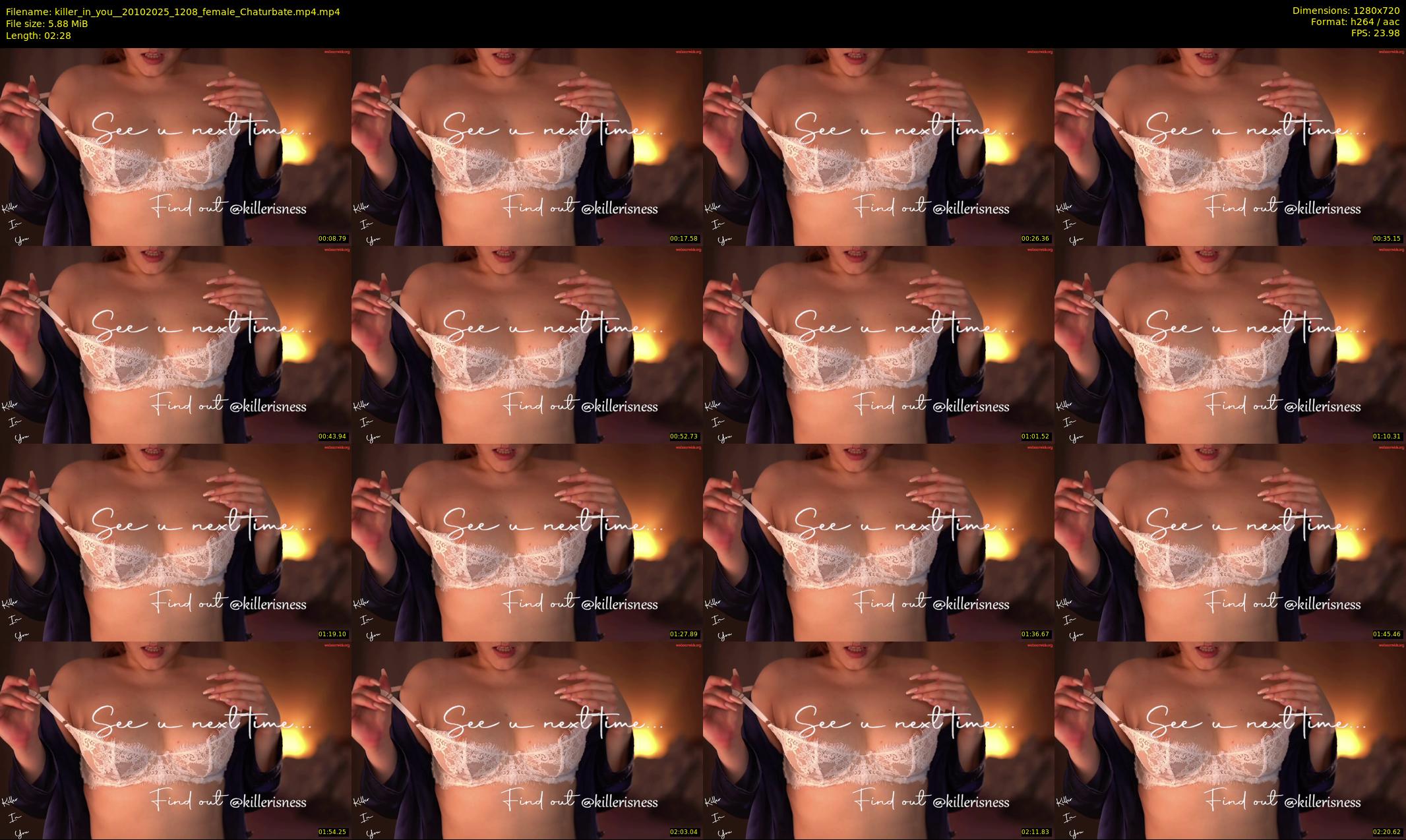 killer_in_you_ — 3 minute Chaturbate female cam show recording, 720p, Oct 20, 2025