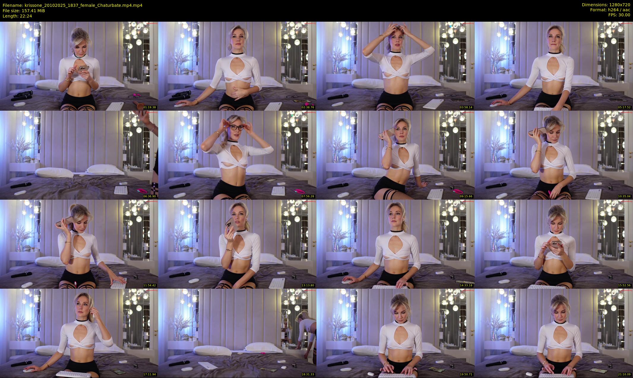 krissone — 23 minute Chaturbate female cam show recording, 720p, Oct 20, 2025