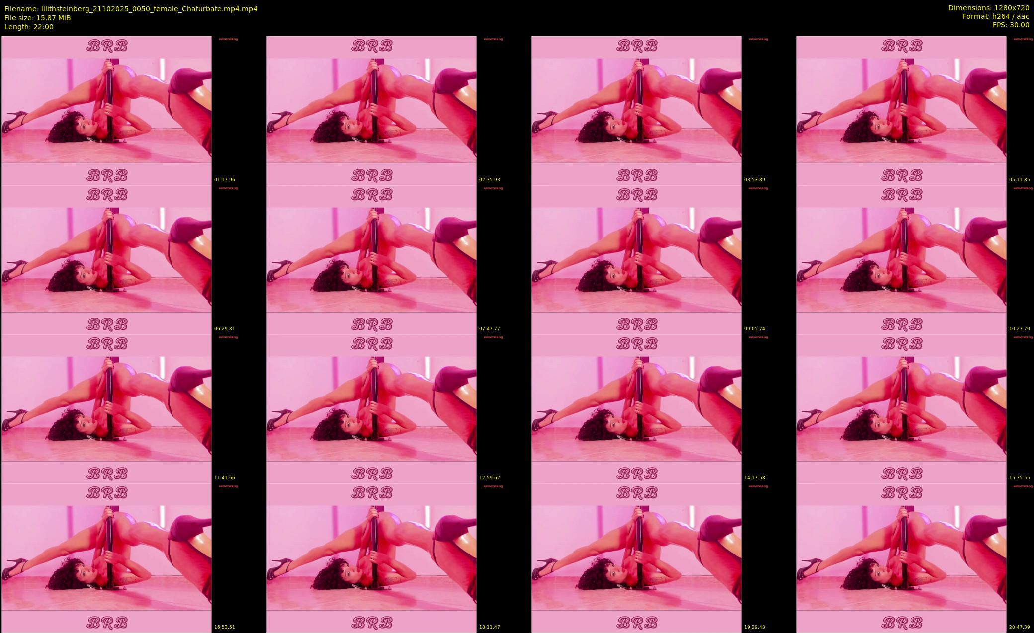 lilithsteinberg — 22 minute Chaturbate female cam show recording, 720p, Oct 21, 2025