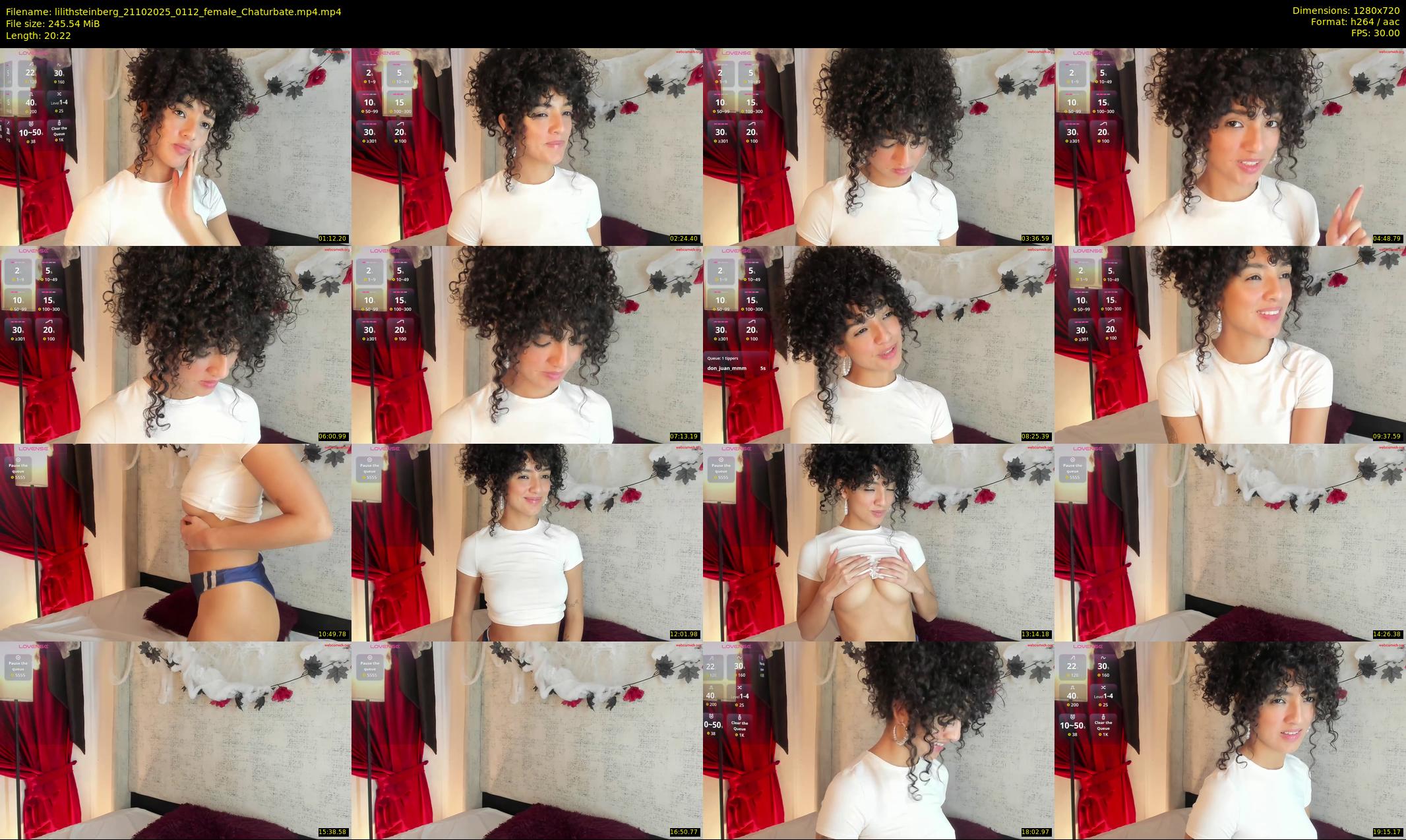 lilithsteinberg — 21 minute Chaturbate female cam show recording, 720p, Oct 21, 2025