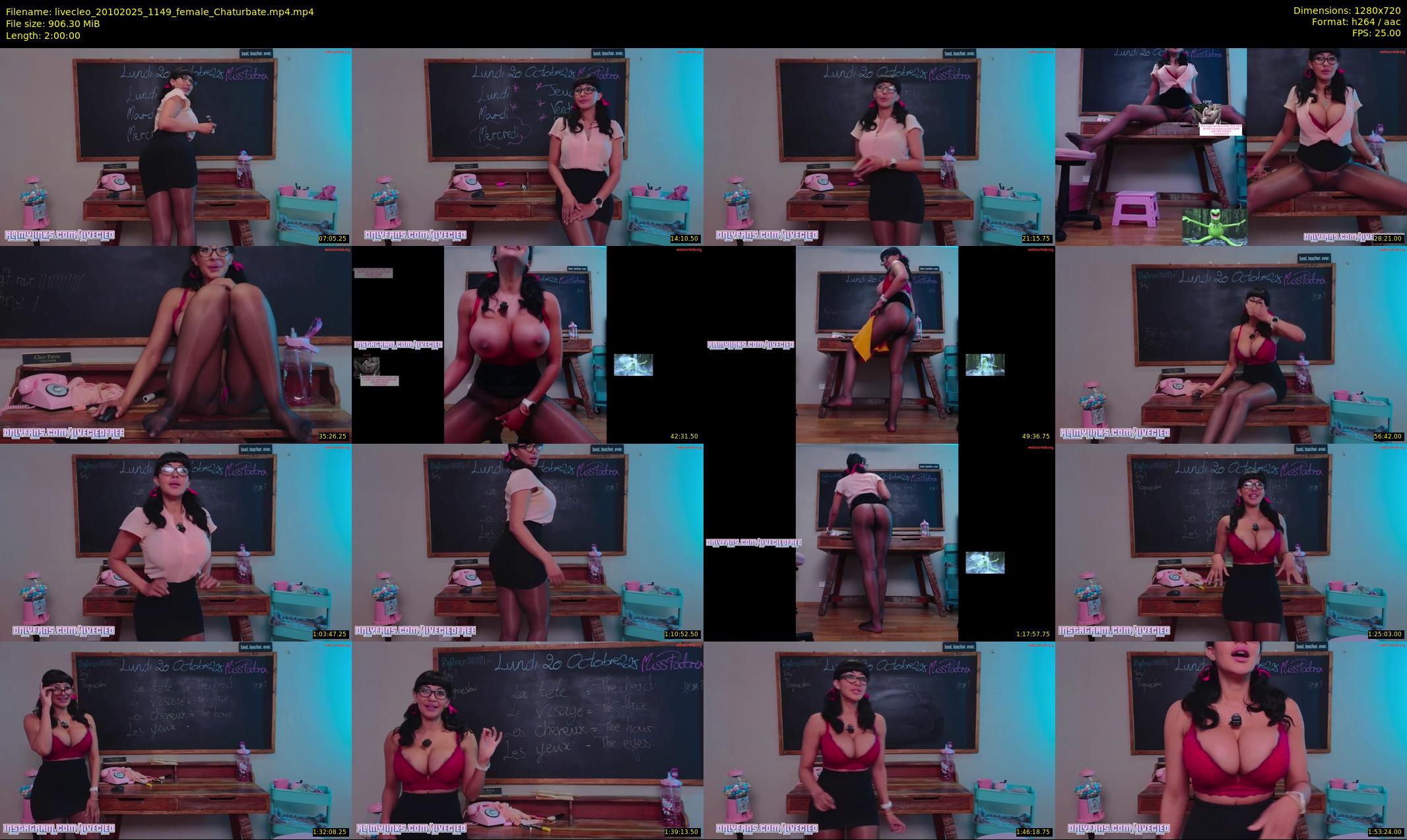 livecleo — 120 minute Chaturbate female cam show recording, 720p, Oct 20, 2025