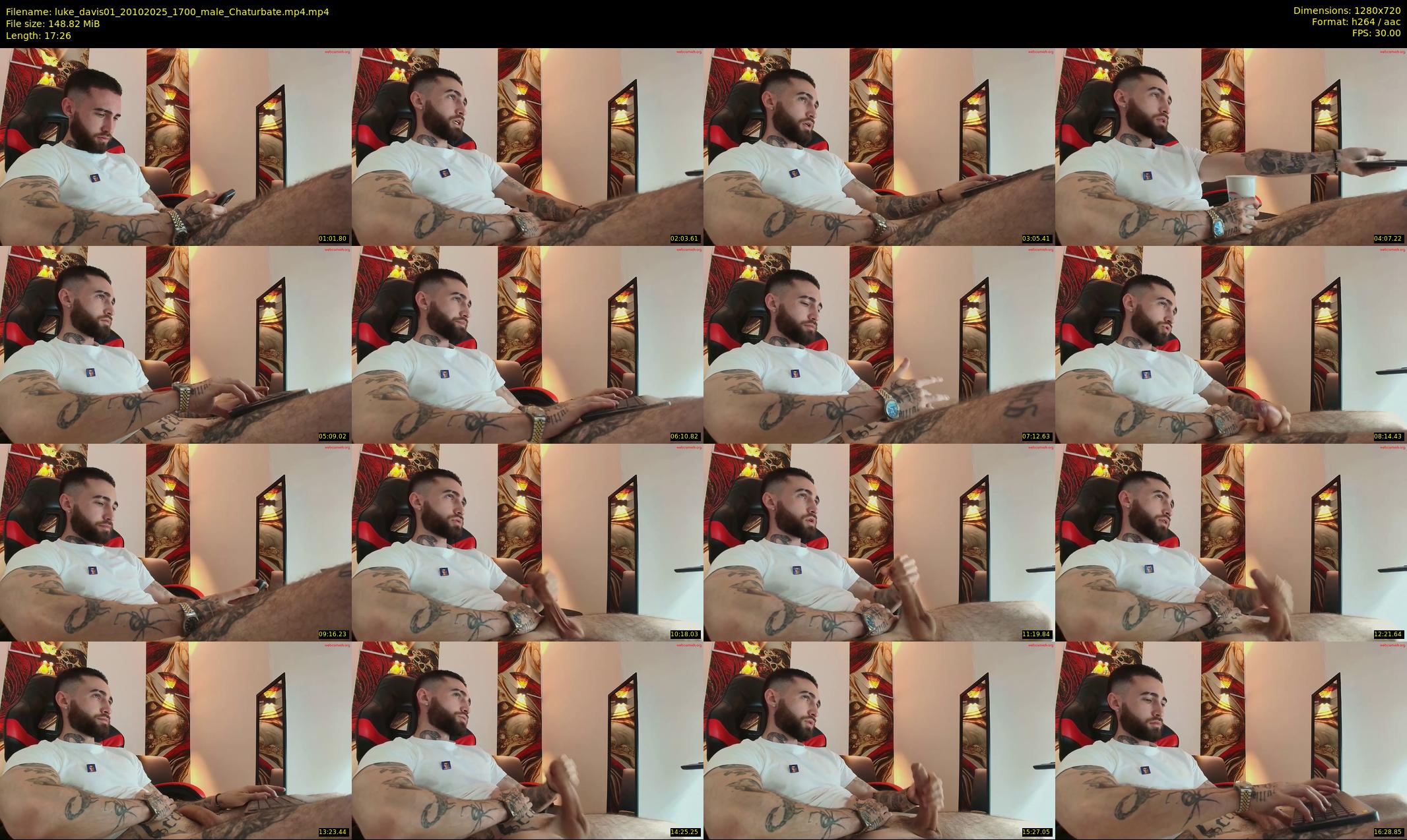 luke_davis01 — 18 minute Chaturbate male cam show recording, 720p, Oct 20, 2025