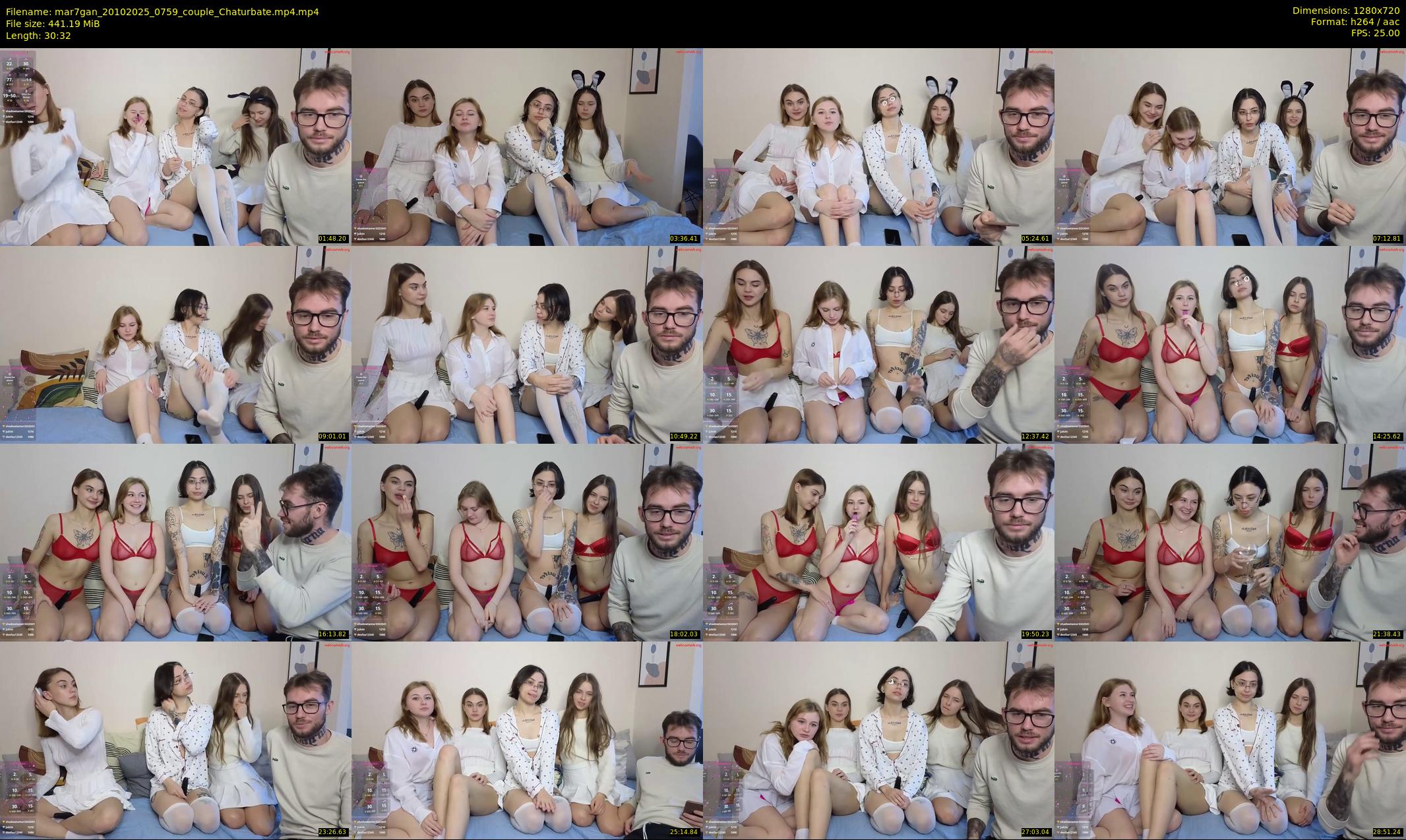 mar7gan — 31 minute Chaturbate couple cam show recording, 720p, Oct 20, 2025