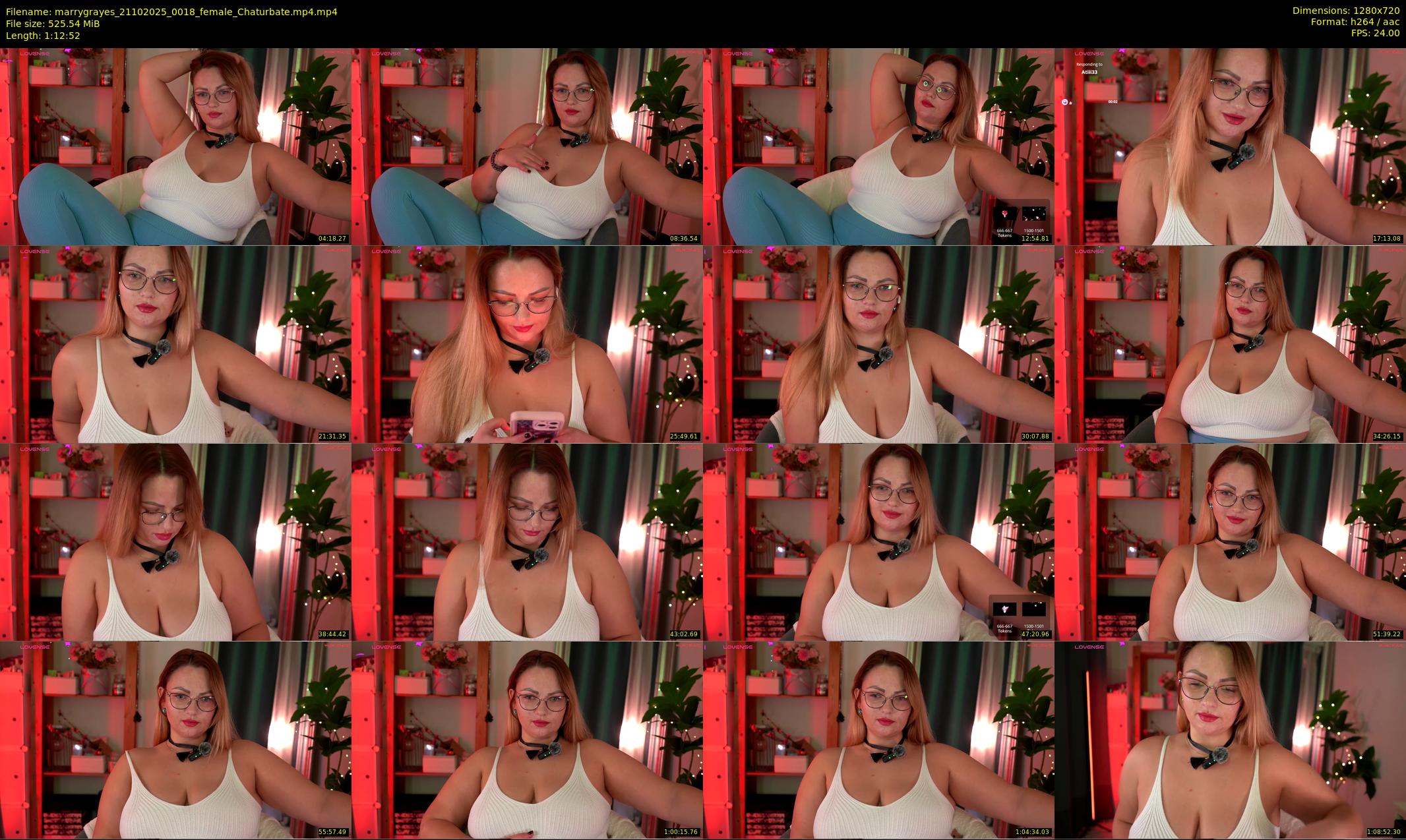 marrygrayes — 73 minute Chaturbate female cam show recording, 720p, Oct 21, 2025