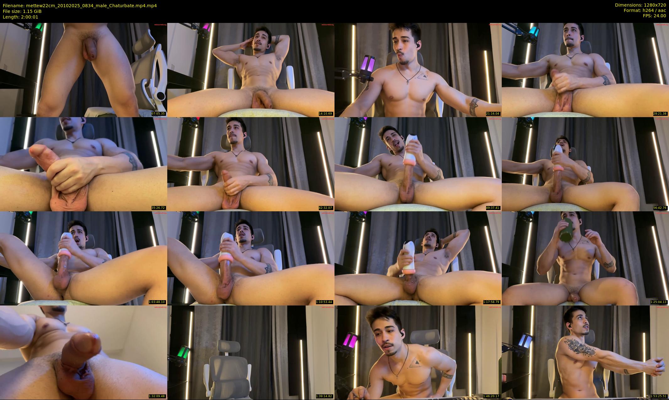 mettew22cm — 121 minute Chaturbate male cam show recording, 720p, Oct 20, 2025