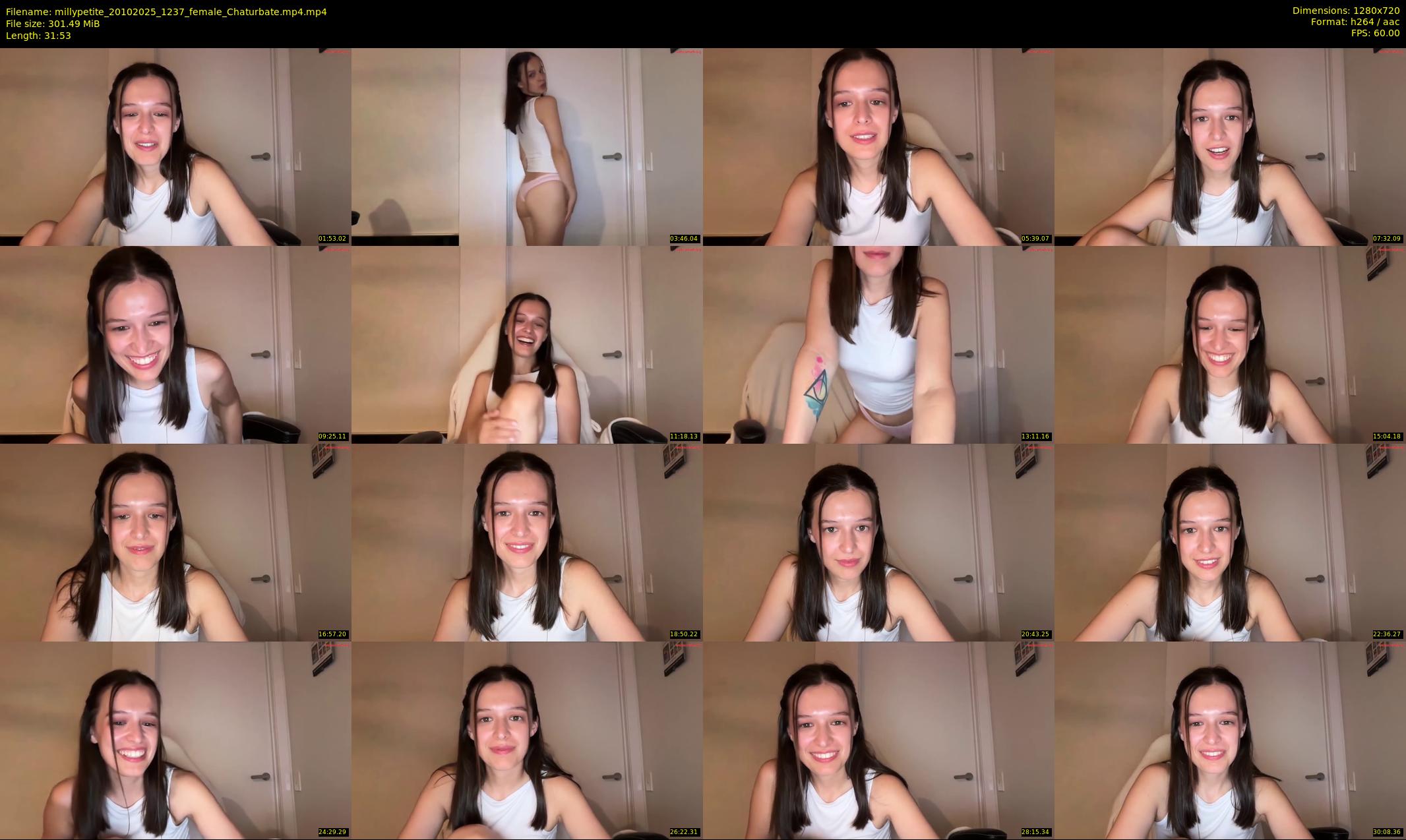 millypetite — 32 minute Chaturbate female cam show recording, 720p, Oct 20, 2025