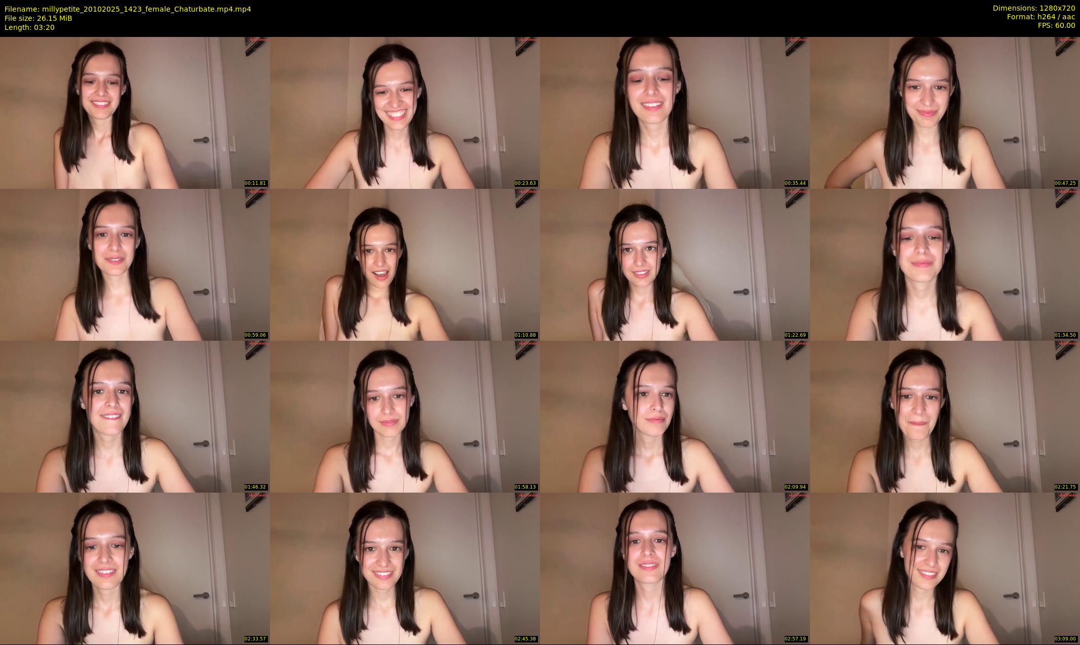 millypetite — 4 minute Chaturbate female cam show recording, 720p, Oct 20, 2025