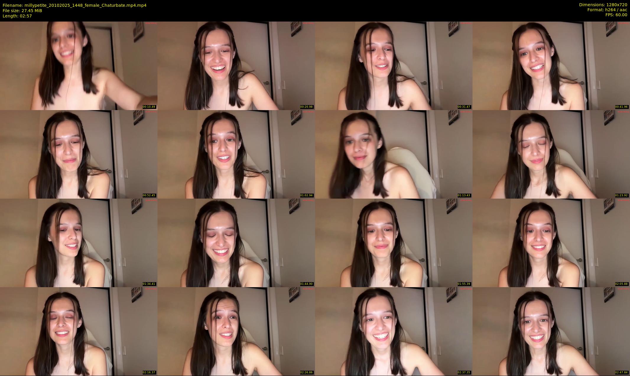 millypetite — 3 minute Chaturbate female cam show recording, 720p, Oct 20, 2025