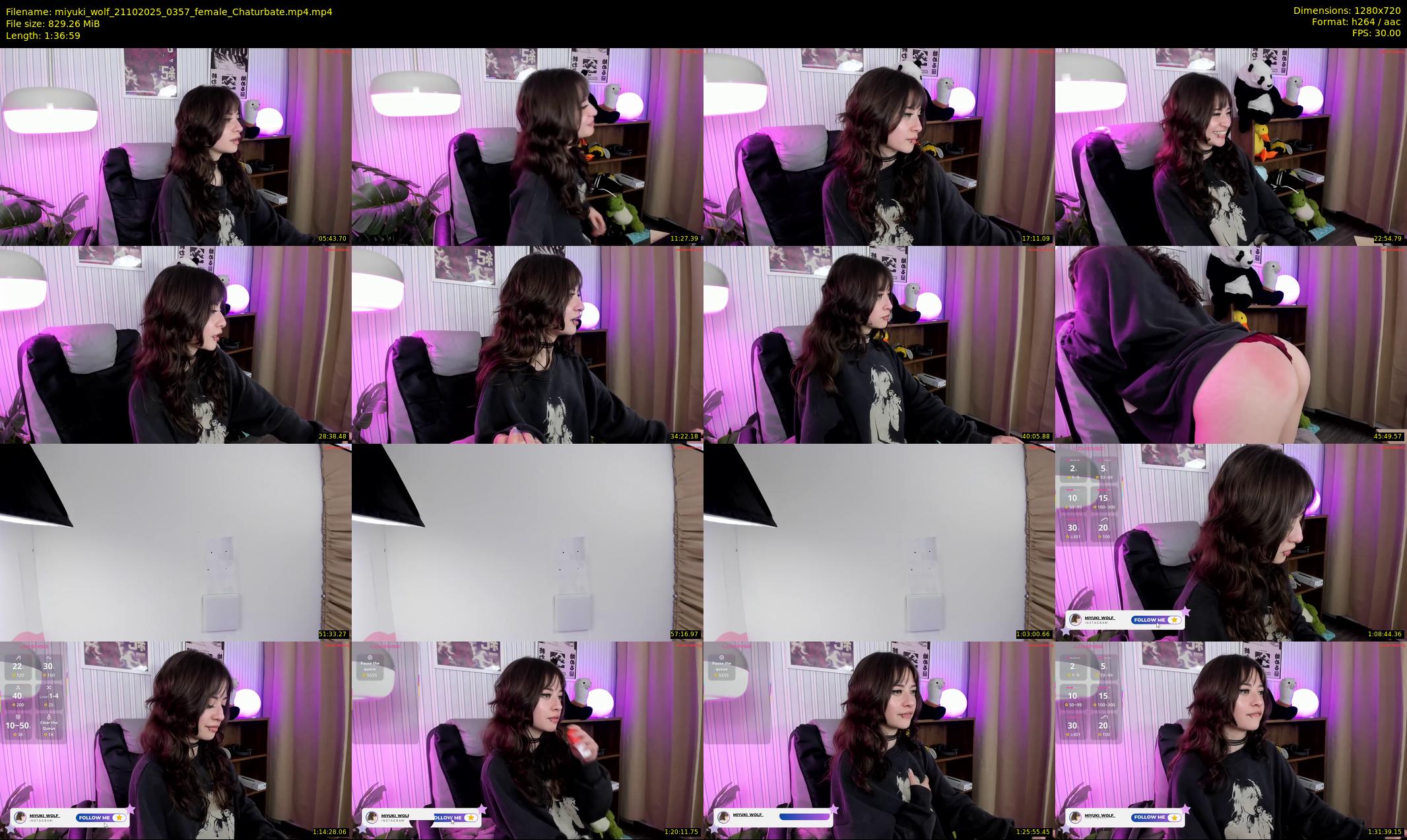 miyuki_wolf — 97 minute Chaturbate female cam show recording, 720p, Oct 21, 2025