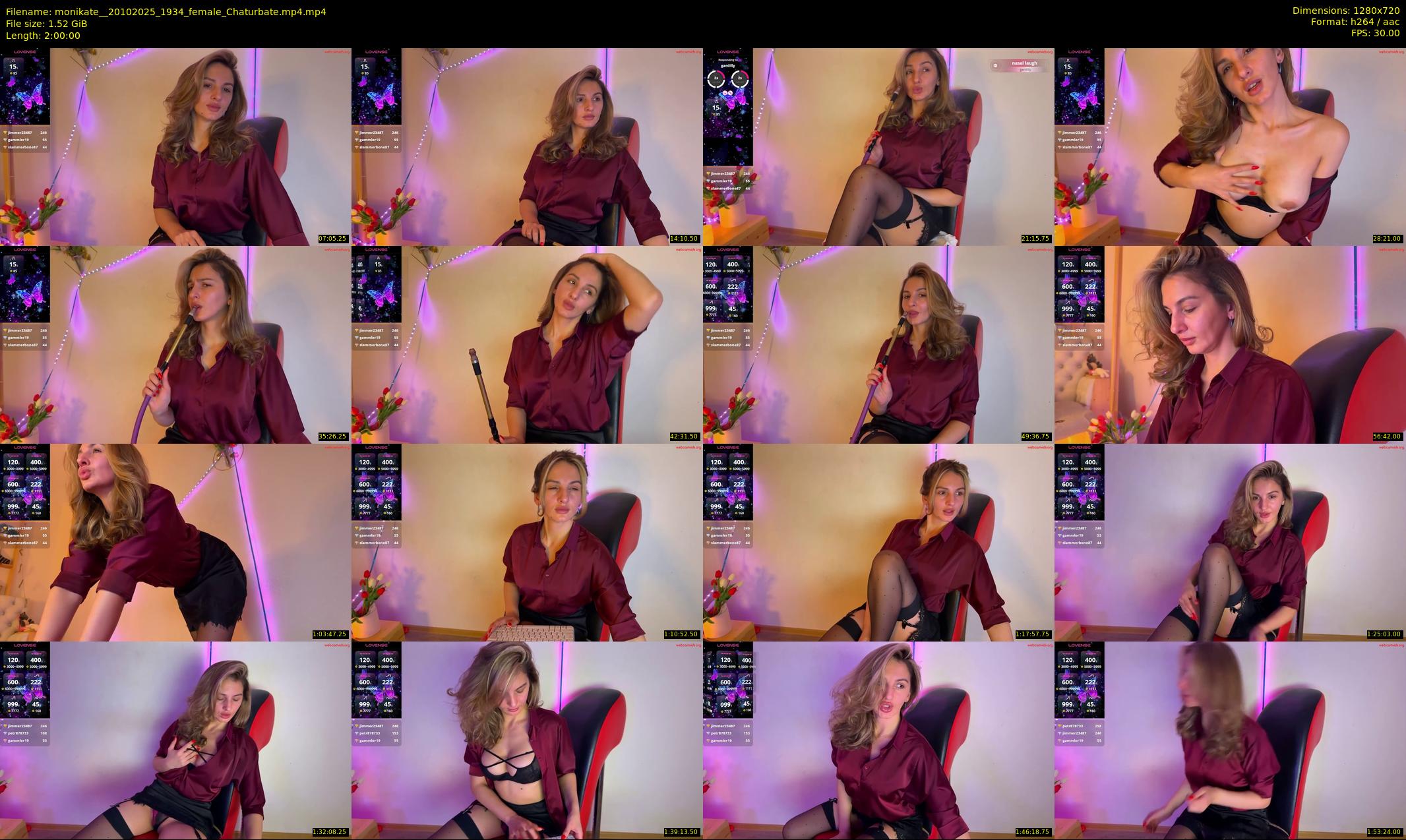 monikate_ — 120 minute Chaturbate couple cam show recording, 720p, Oct 20, 2025