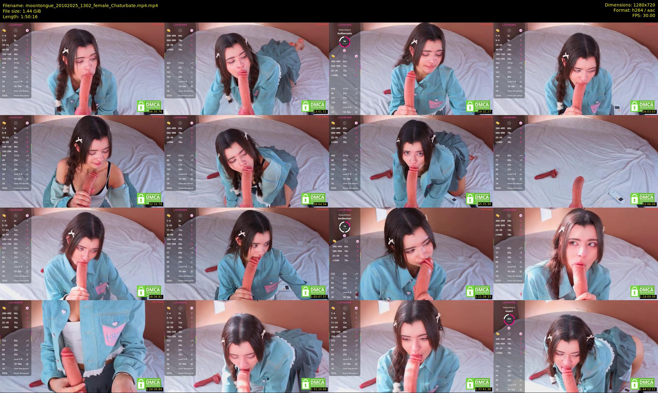 moontongue — 111 minute Chaturbate female cam show recording, 720p, Oct 20, 2025
