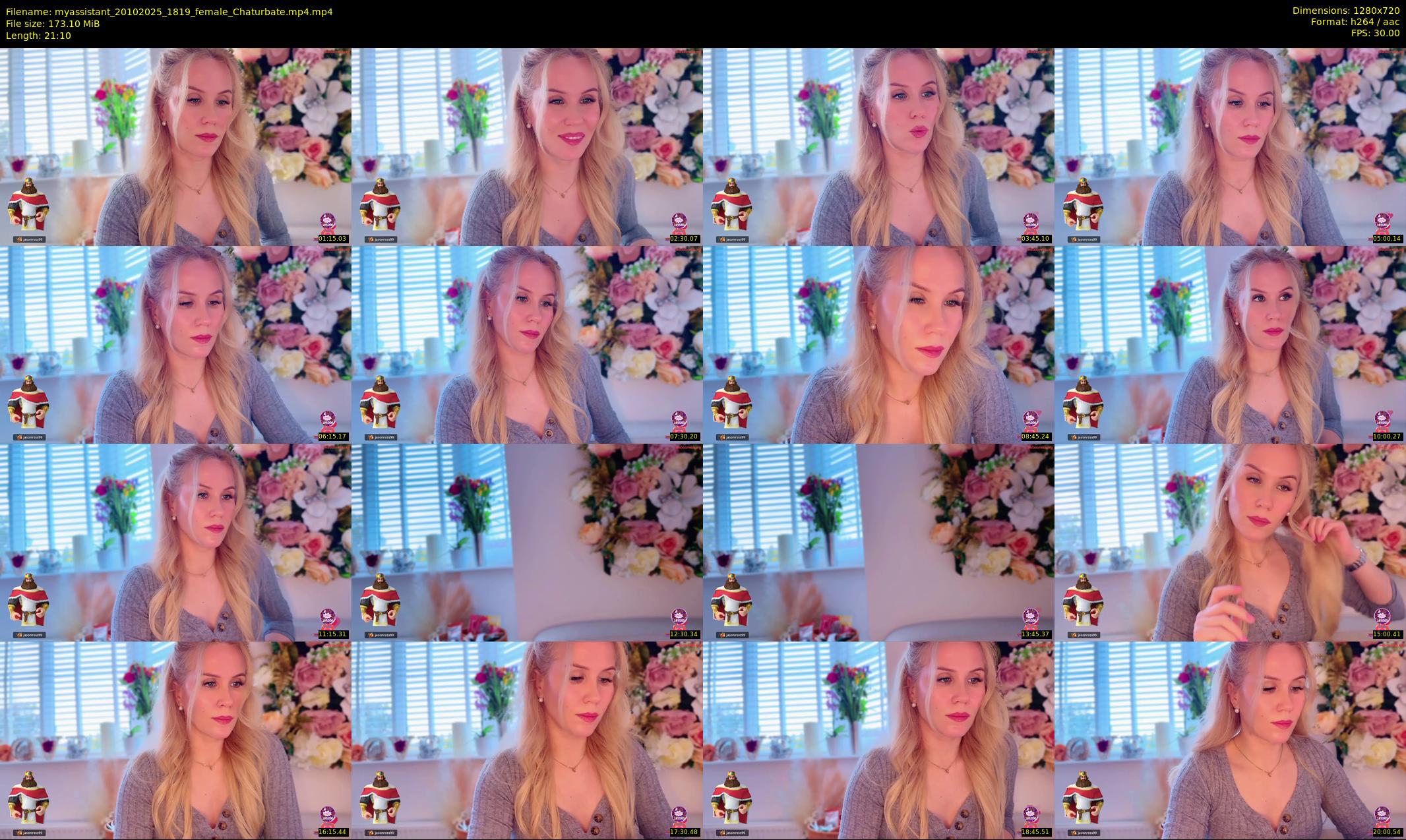 myassistant — 22 minute Chaturbate female cam show recording, 720p, Oct 20, 2025