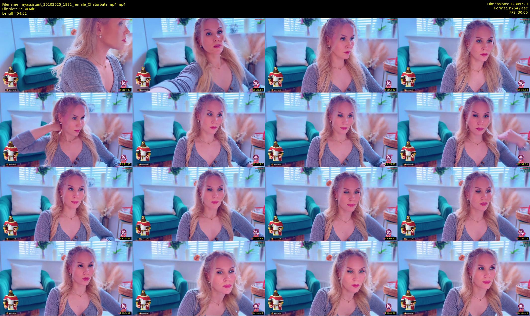myassistant — 5 minute Chaturbate female cam show recording, 720p, Oct 20, 2025