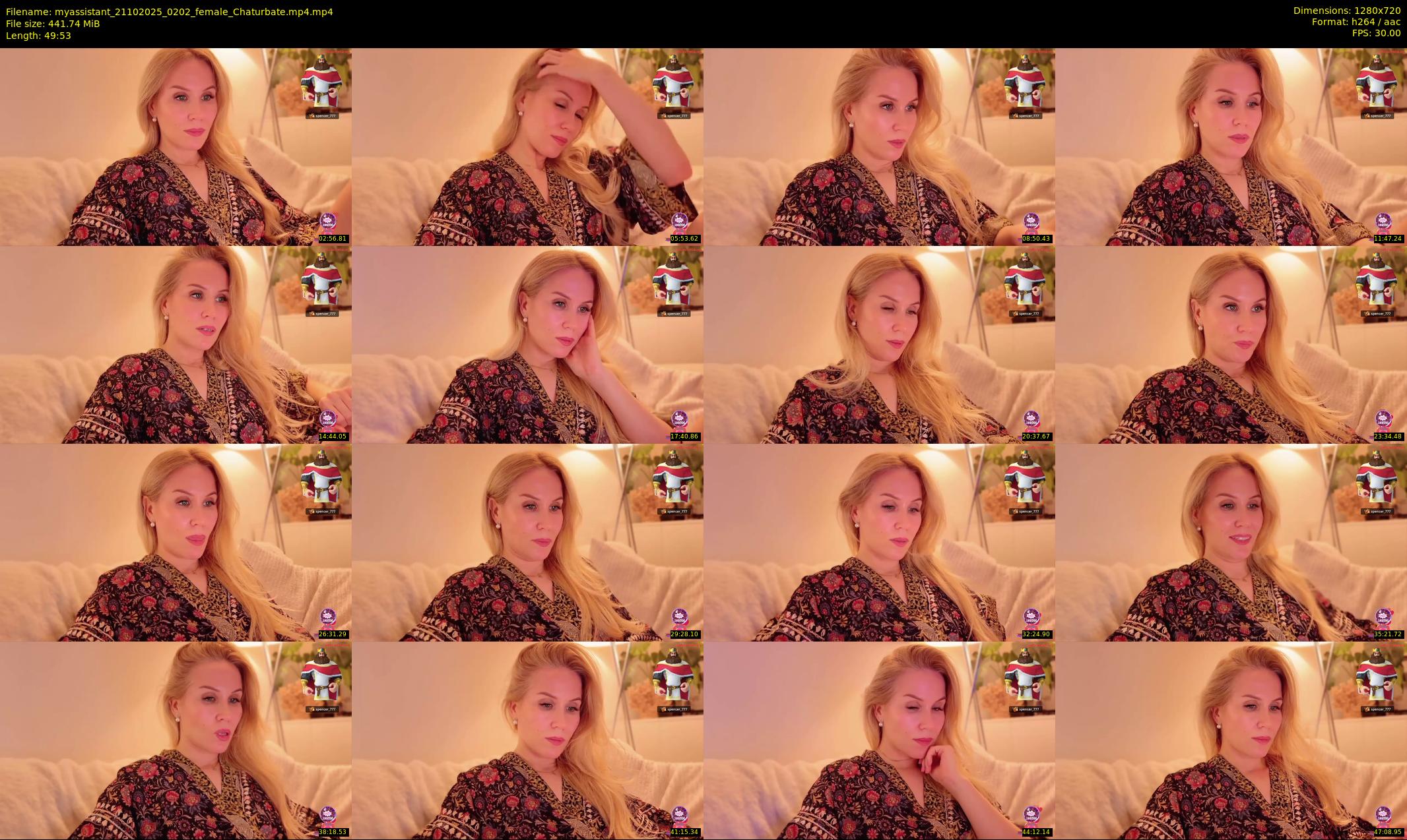 myassistant — 50 minute Chaturbate female cam show recording, 720p, Oct 21, 2025