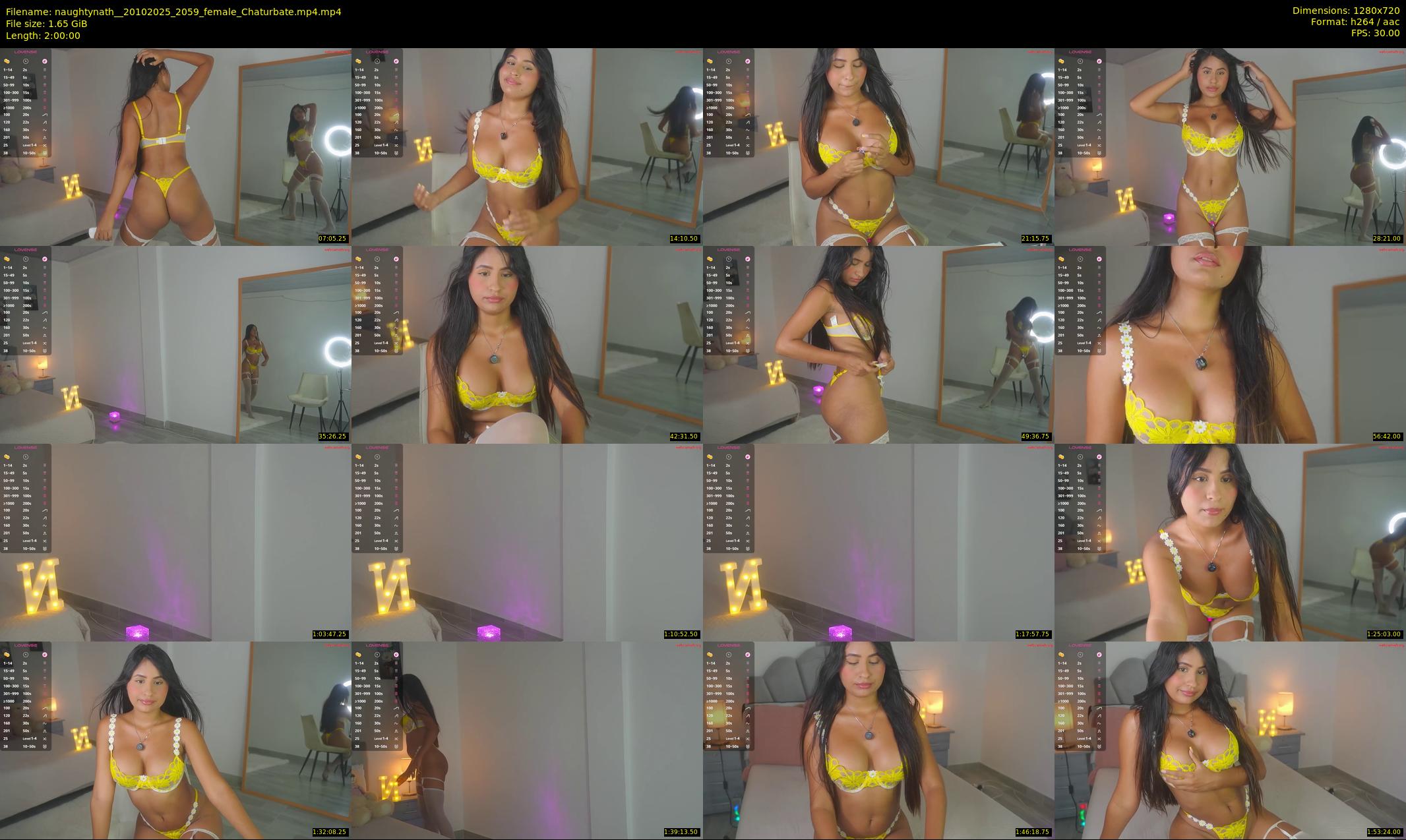 naughtynath_ — 120 minute Chaturbate female cam show recording, 720p, Oct 20, 2025