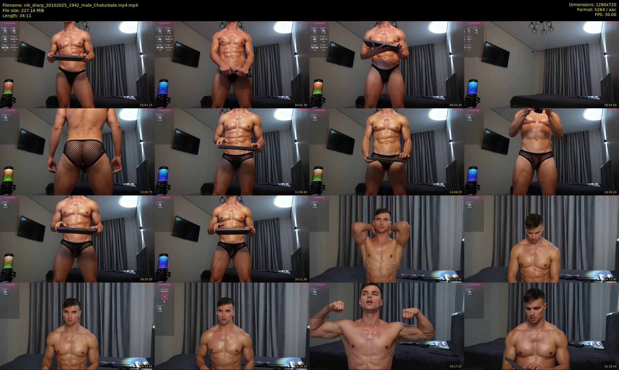 nik_sharp — 35 minute Chaturbate male cam show recording, 720p, Oct 20, 2025