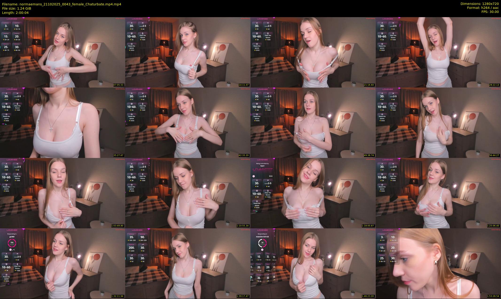 normaemans — 121 minute Chaturbate female cam show recording, 720p, Oct 21, 2025