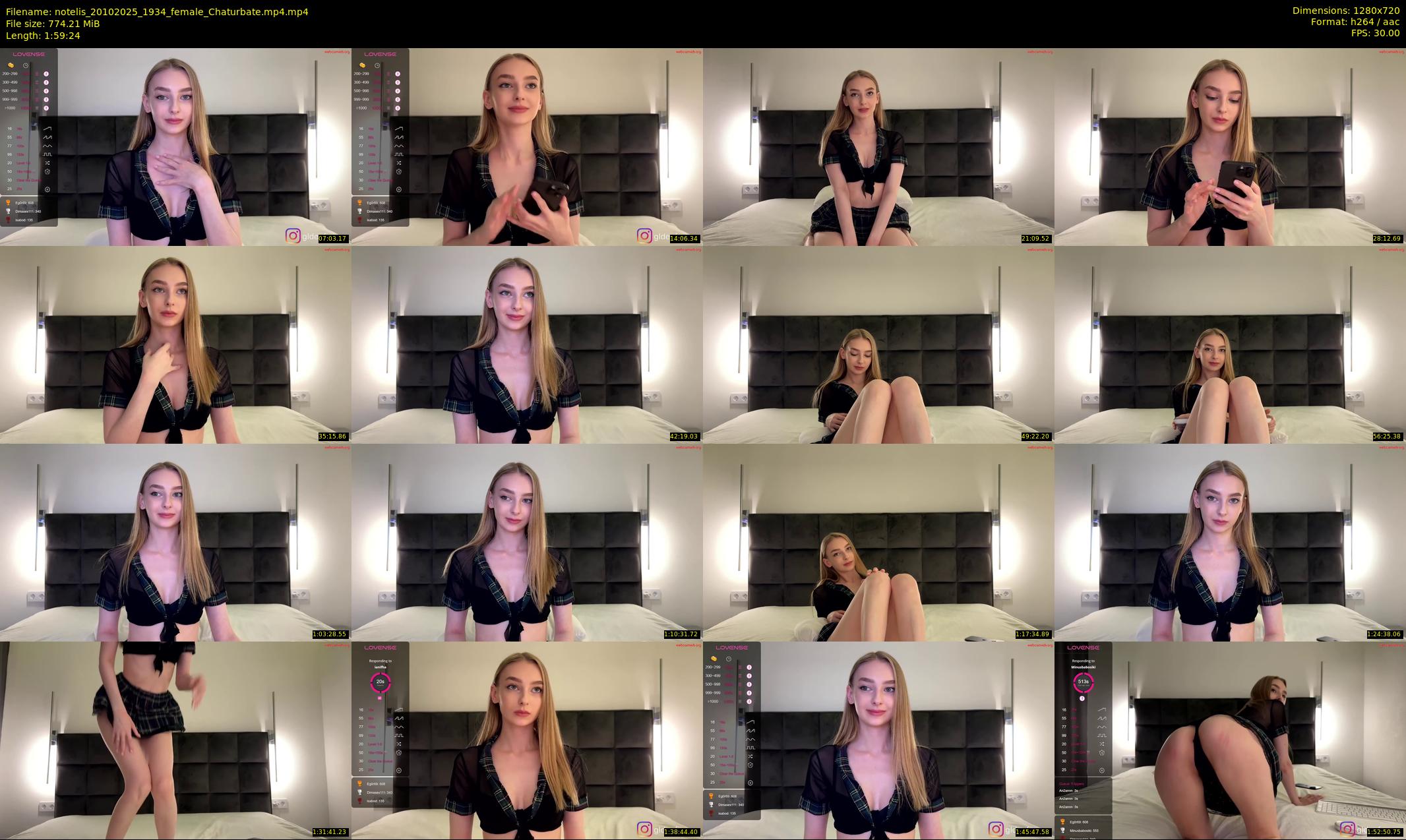 notelis — 120 minute Chaturbate female cam show recording, 720p, Oct 20, 2025