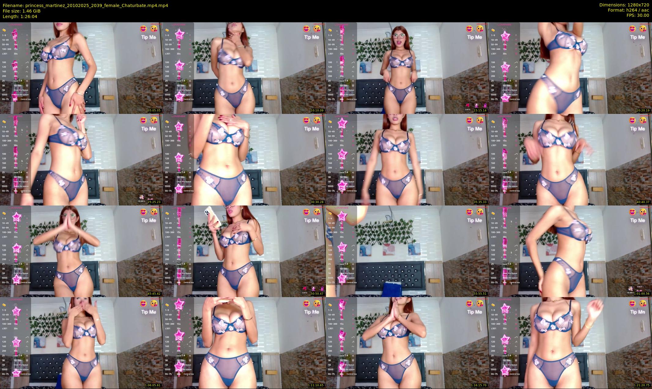 princess_martinez — 87 minute Chaturbate female cam show recording, 720p, Oct 20, 2025
