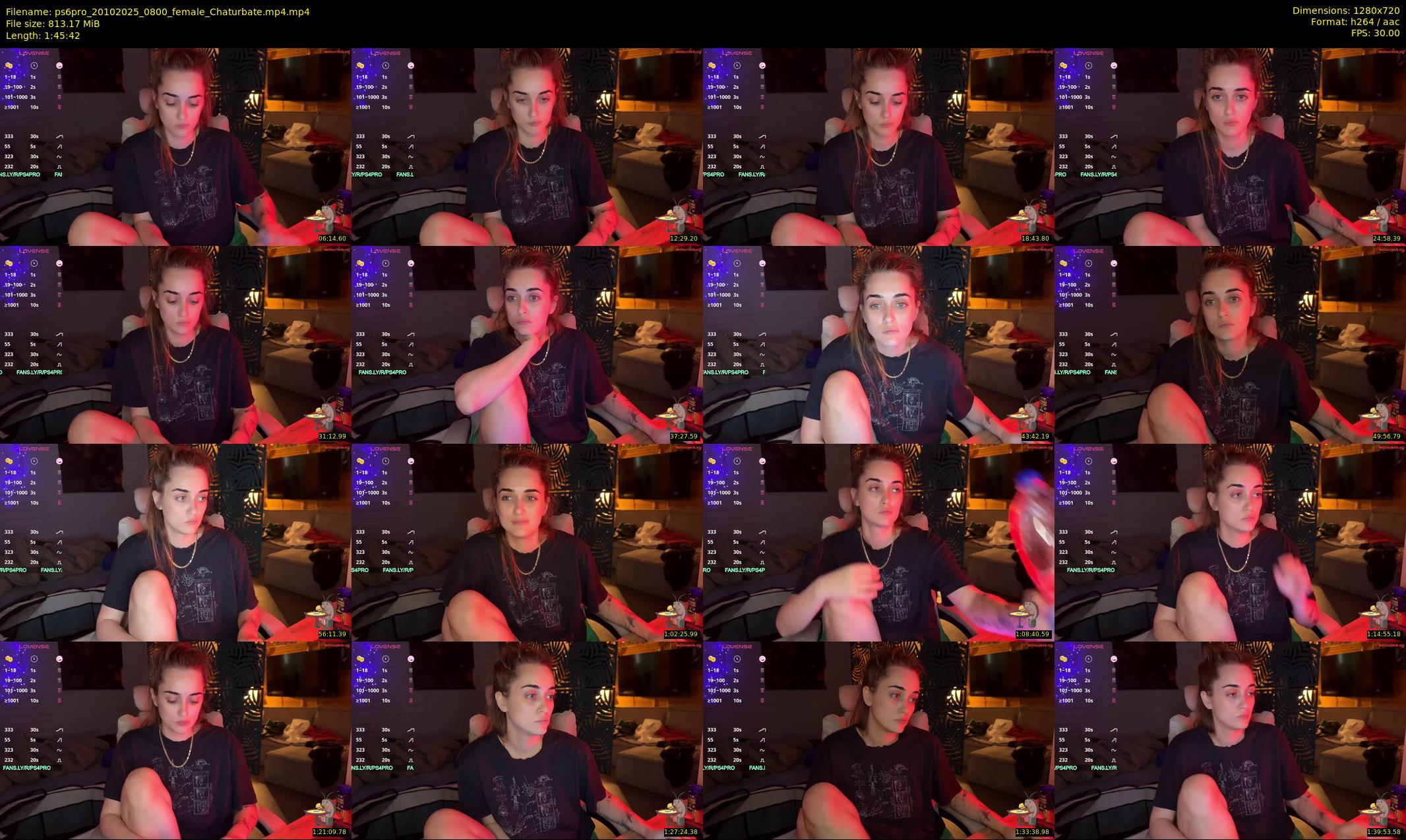 ps6pro — 106 minute Chaturbate female cam show recording, 720p, Oct 20, 2025