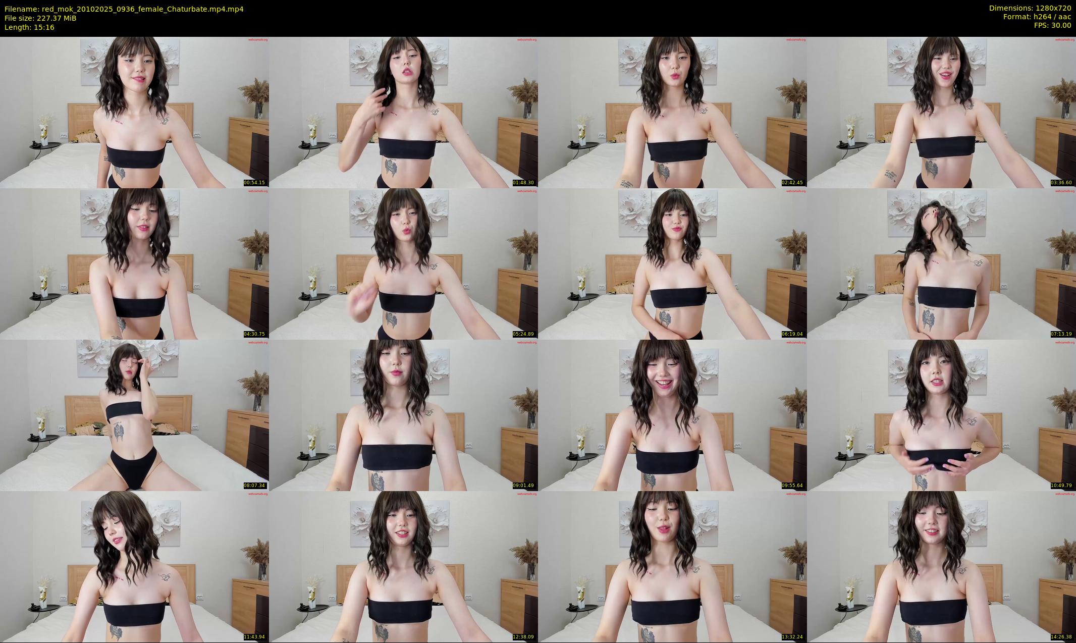 red_mok — 16 minute Chaturbate female cam show recording, 720p, Oct 20, 2025