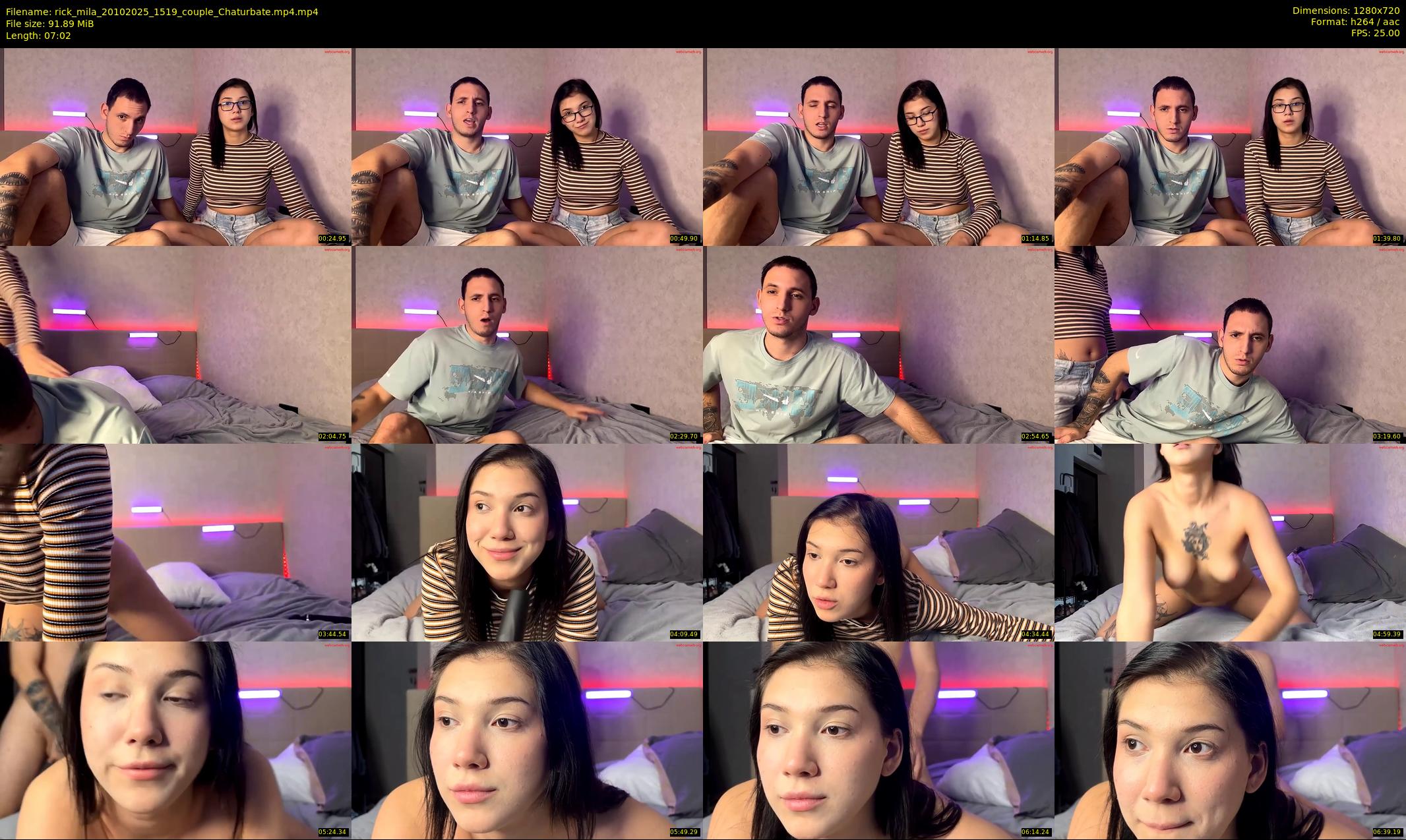 rick_mila — 8 minute Chaturbate couple cam show recording, 720p, Oct 20, 2025