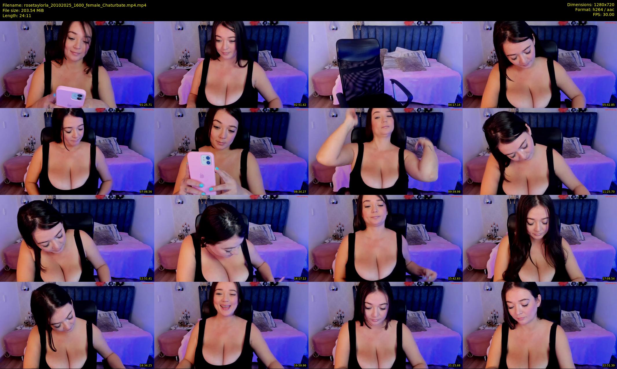 rosetaylorla — 25 minute Chaturbate female cam show recording, 720p, Oct 20, 2025