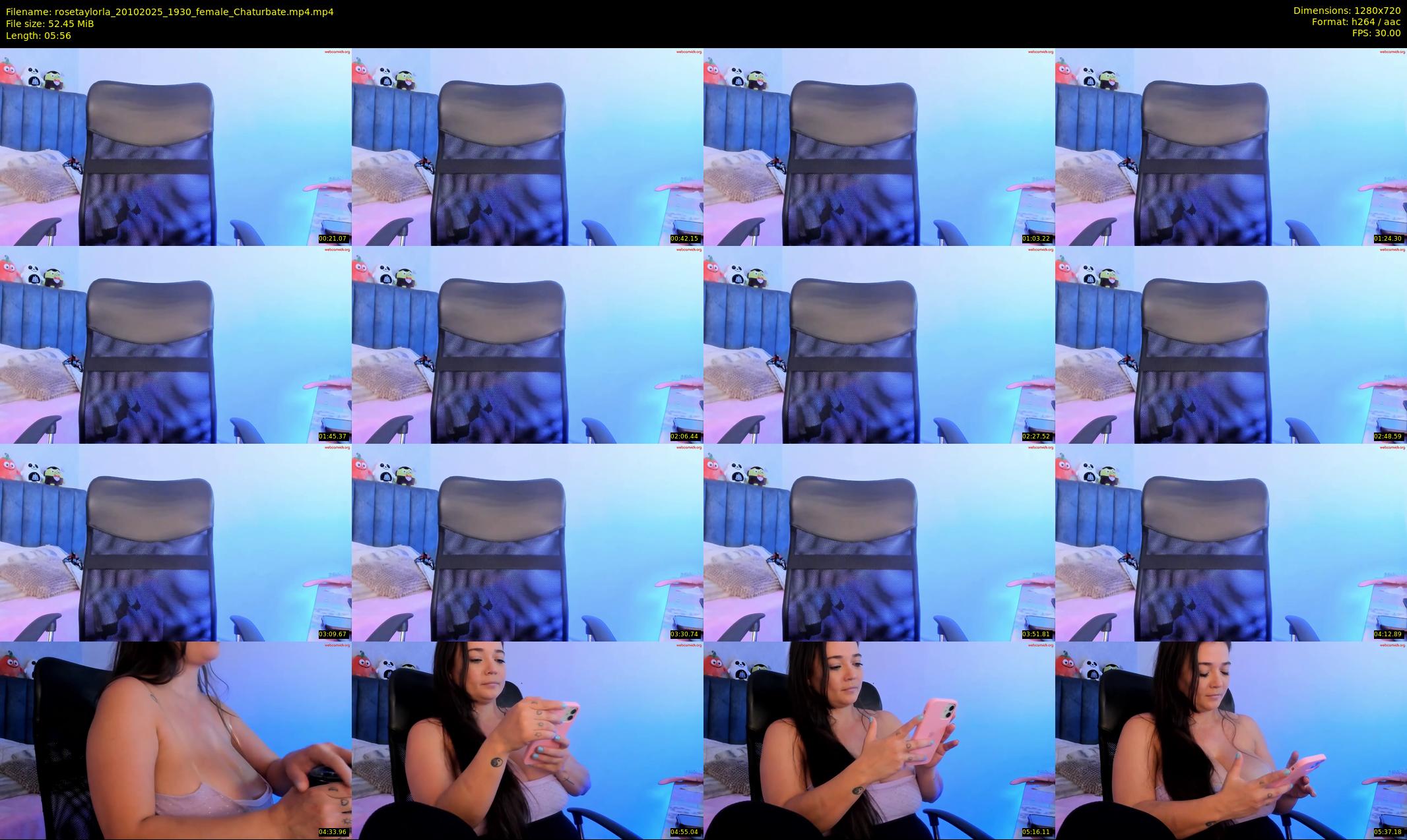 rosetaylorla — 6 minute Chaturbate female cam show recording, 720p, Oct 20, 2025