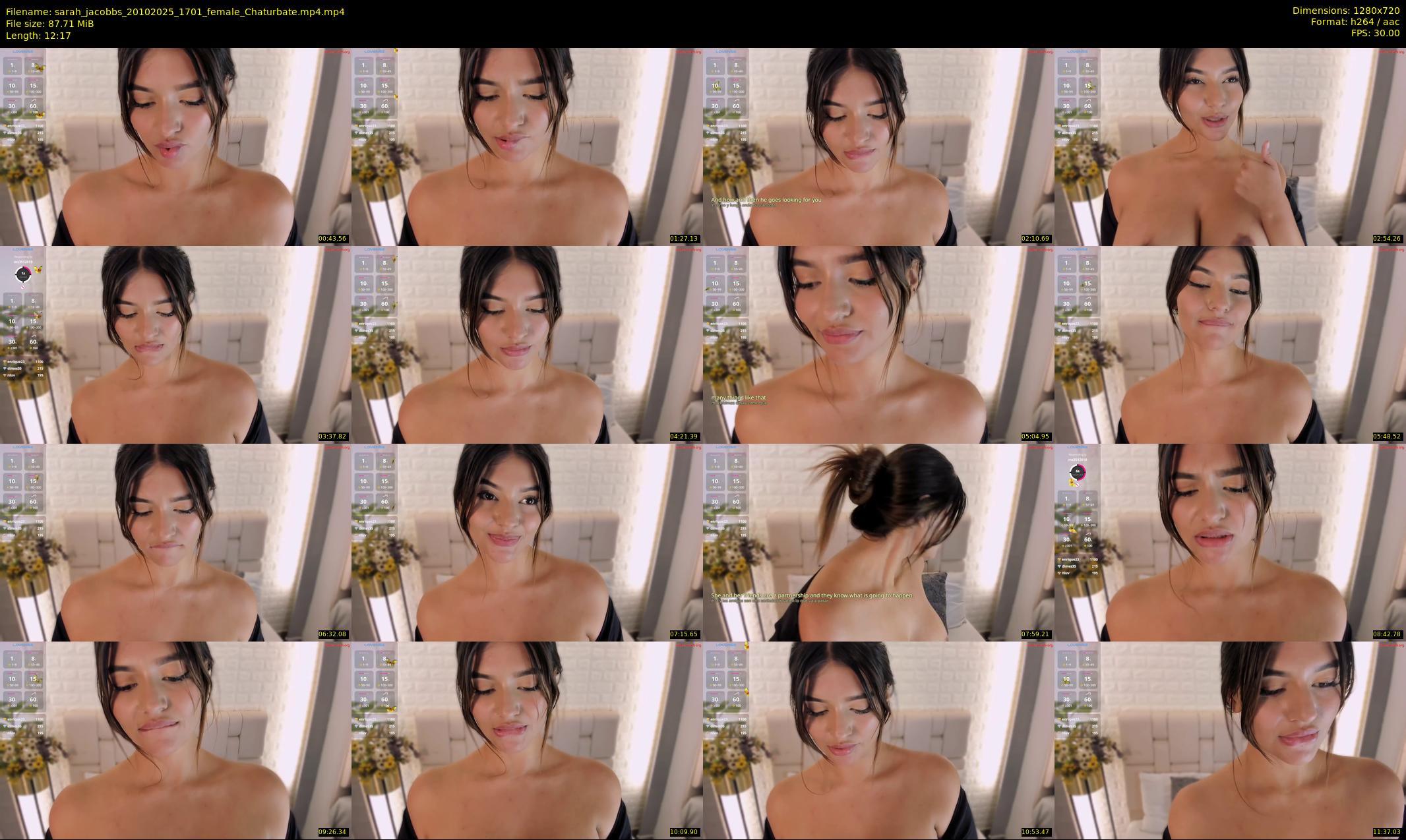 sarah_jacobbs — 13 minute Chaturbate female cam show recording, 720p, Oct 20, 2025