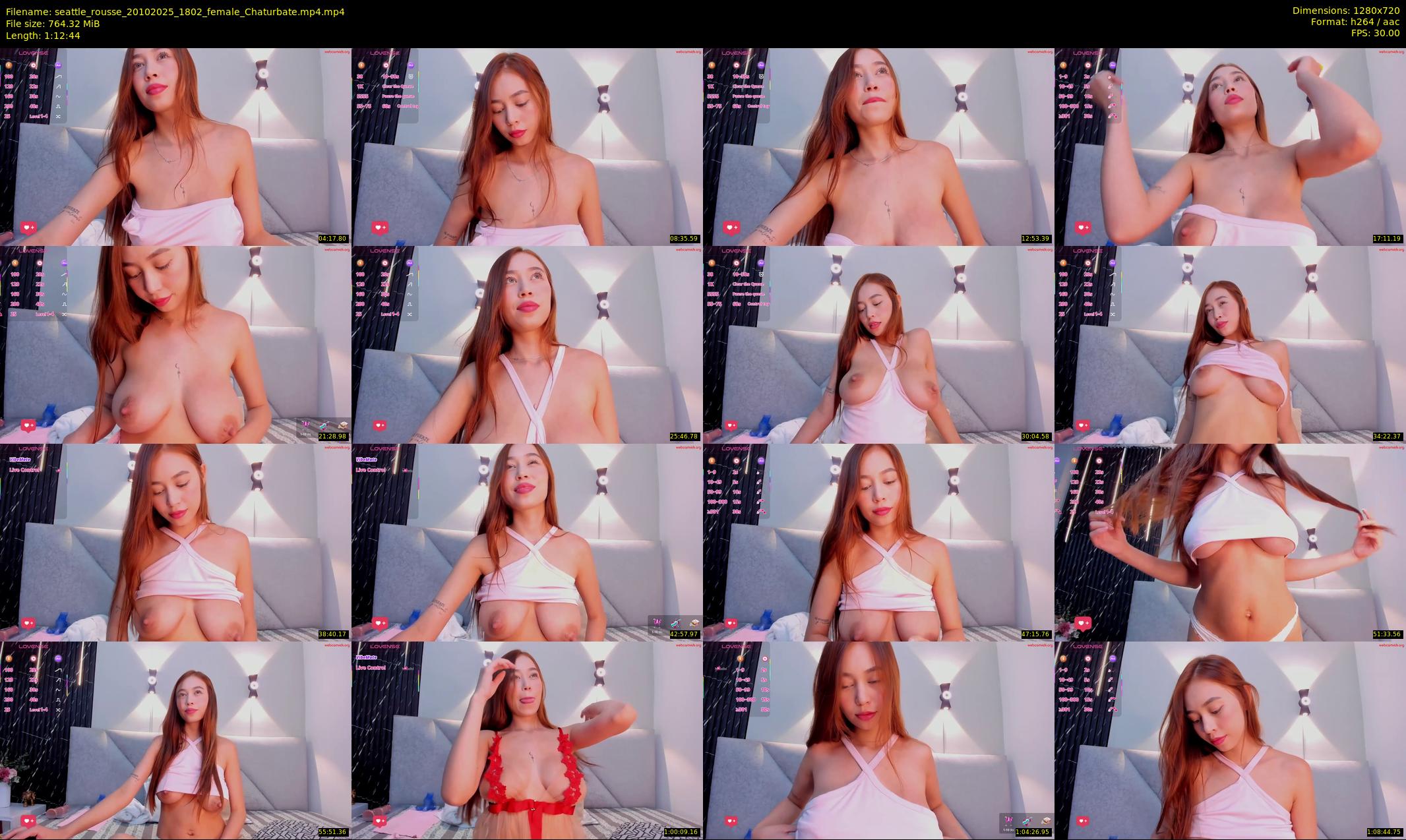 seattle_rousse — 73 minute Chaturbate female cam show recording, 720p, Oct 20, 2025