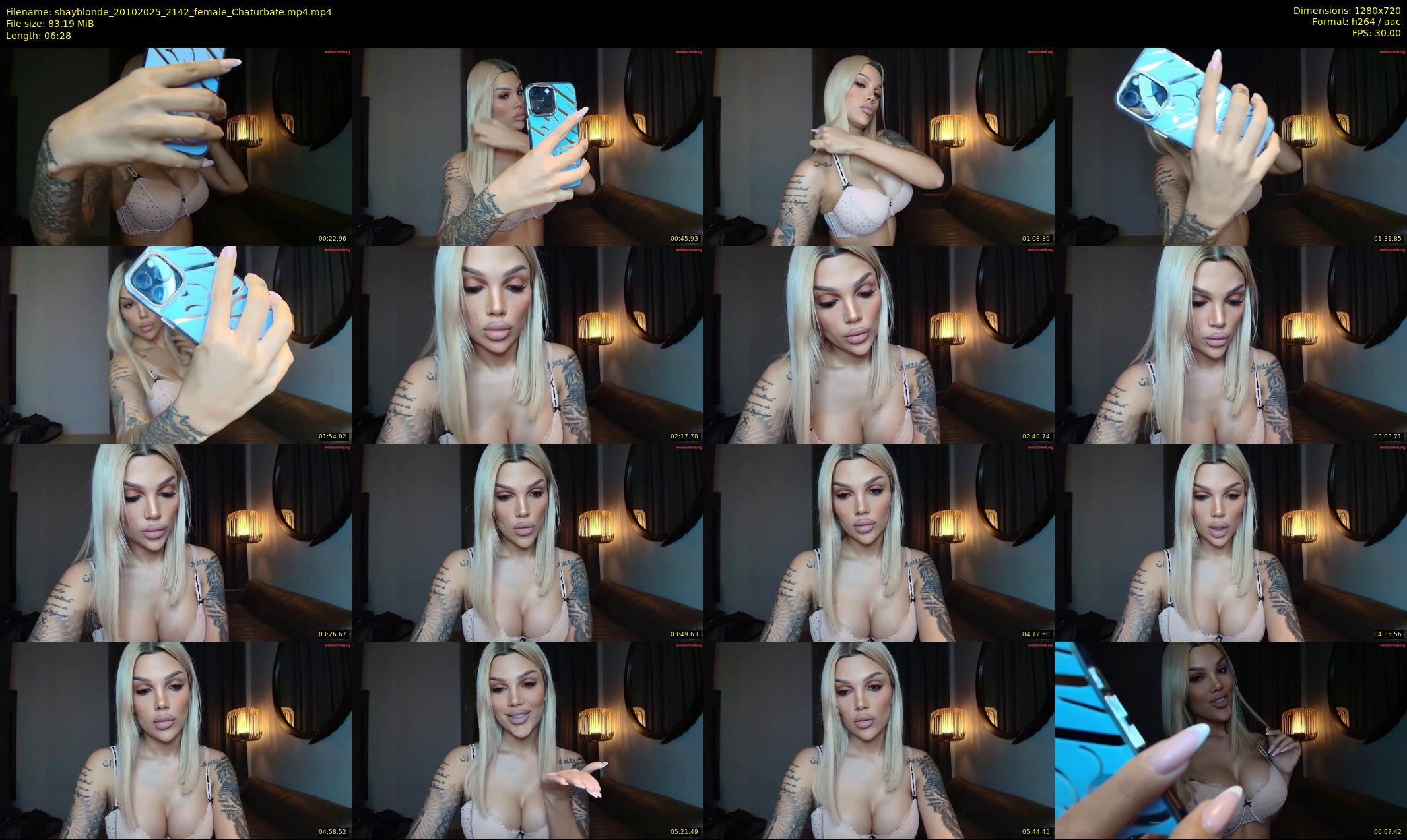 shayblonde — 7 minute Chaturbate female cam show recording, 720p, Oct 20, 2025