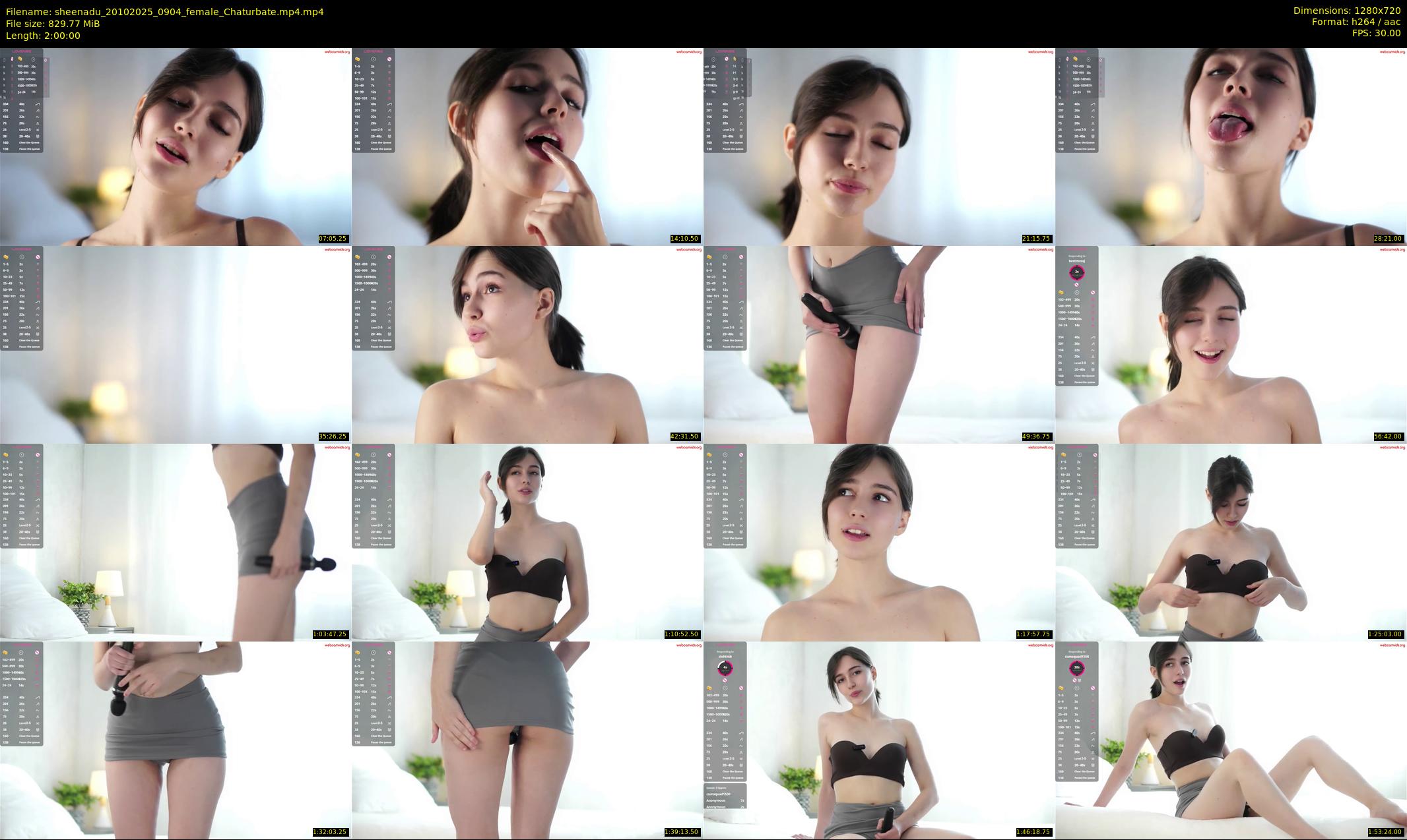 sheenadu — 120 minute Chaturbate female cam show recording, 720p, Oct 20, 2025
