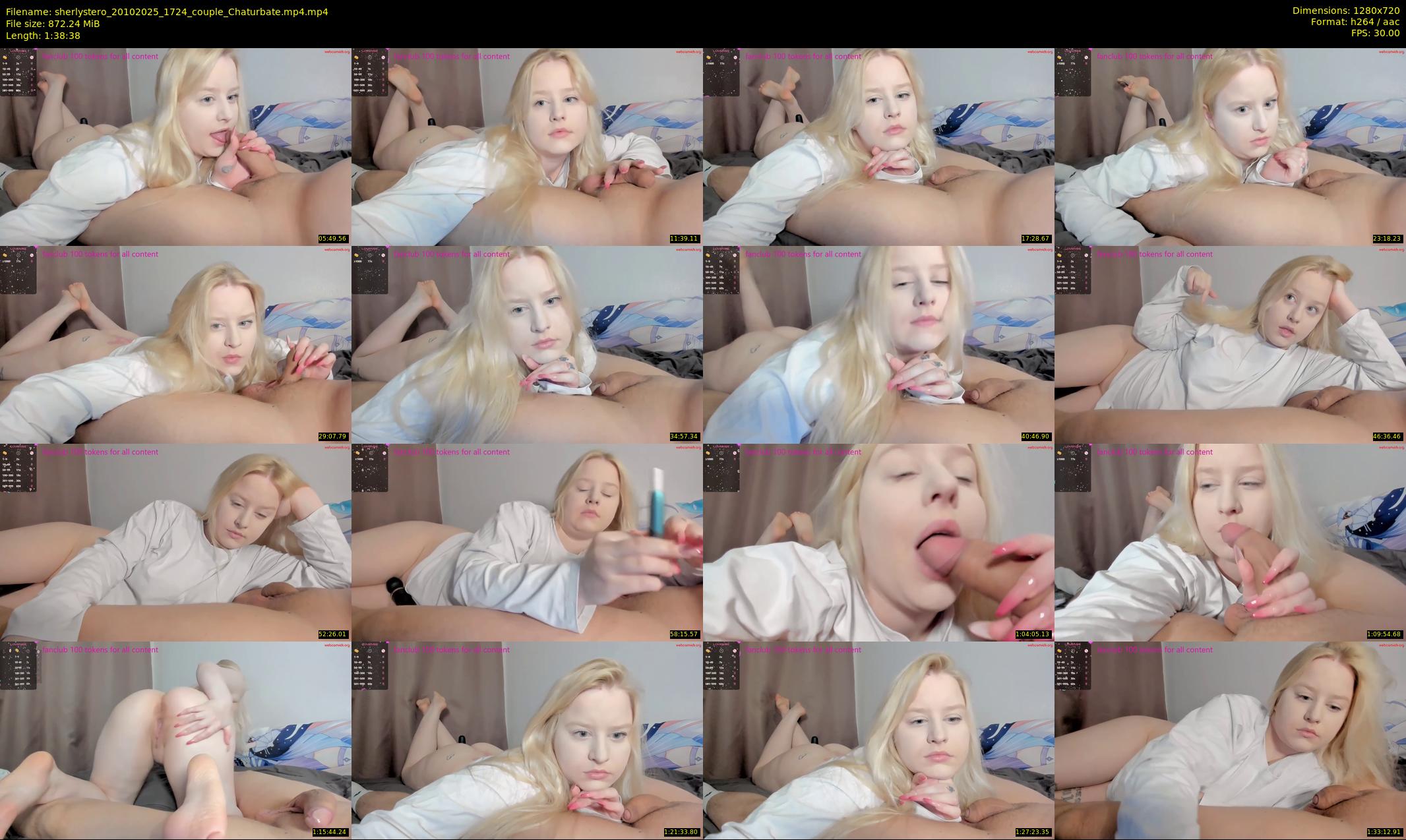 sherlystero — 99 minute Chaturbate couple cam show recording, 720p, Oct 20, 2025