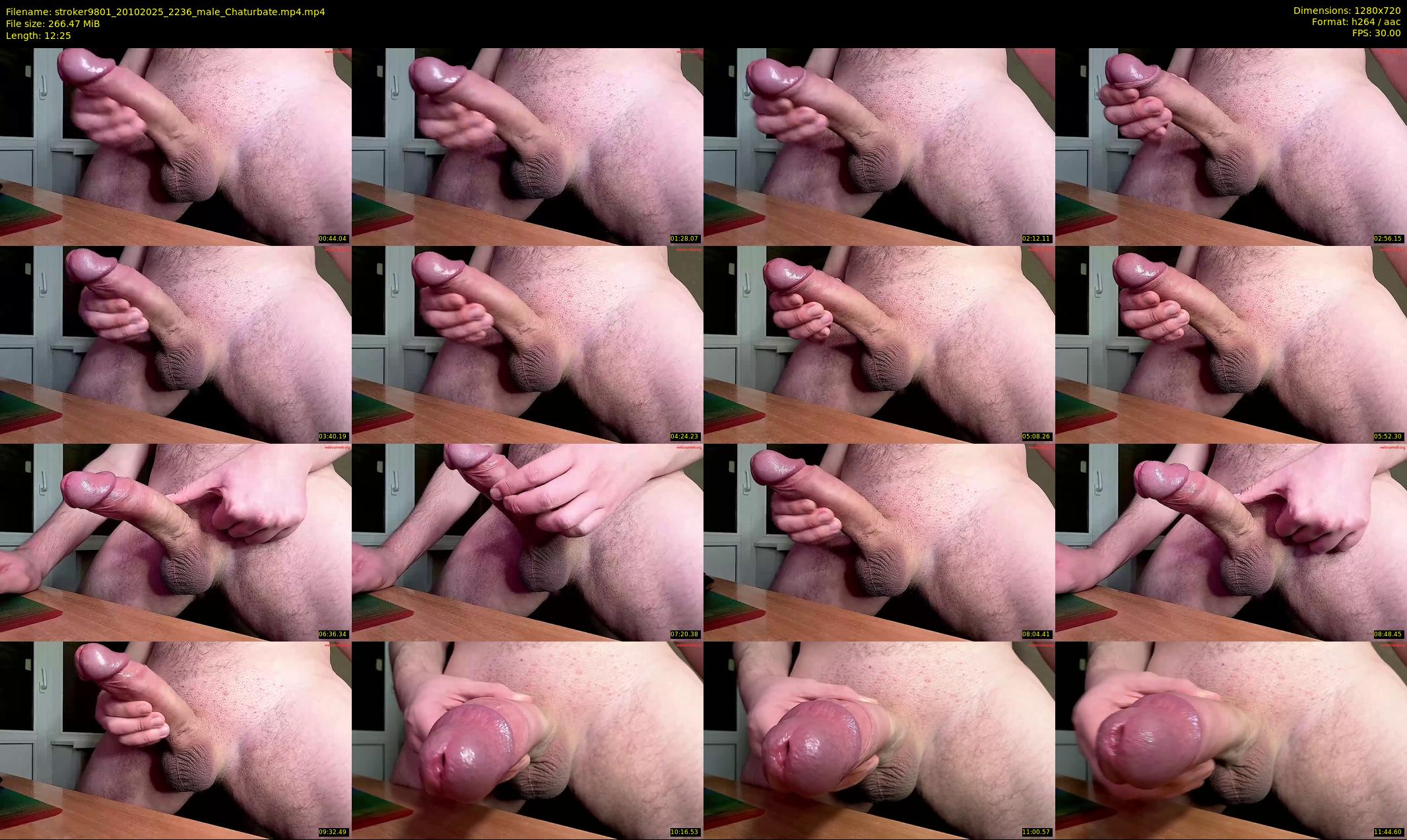 stroker9801 — 13 minute Chaturbate male cam show recording, 720p, Oct 20, 2025
