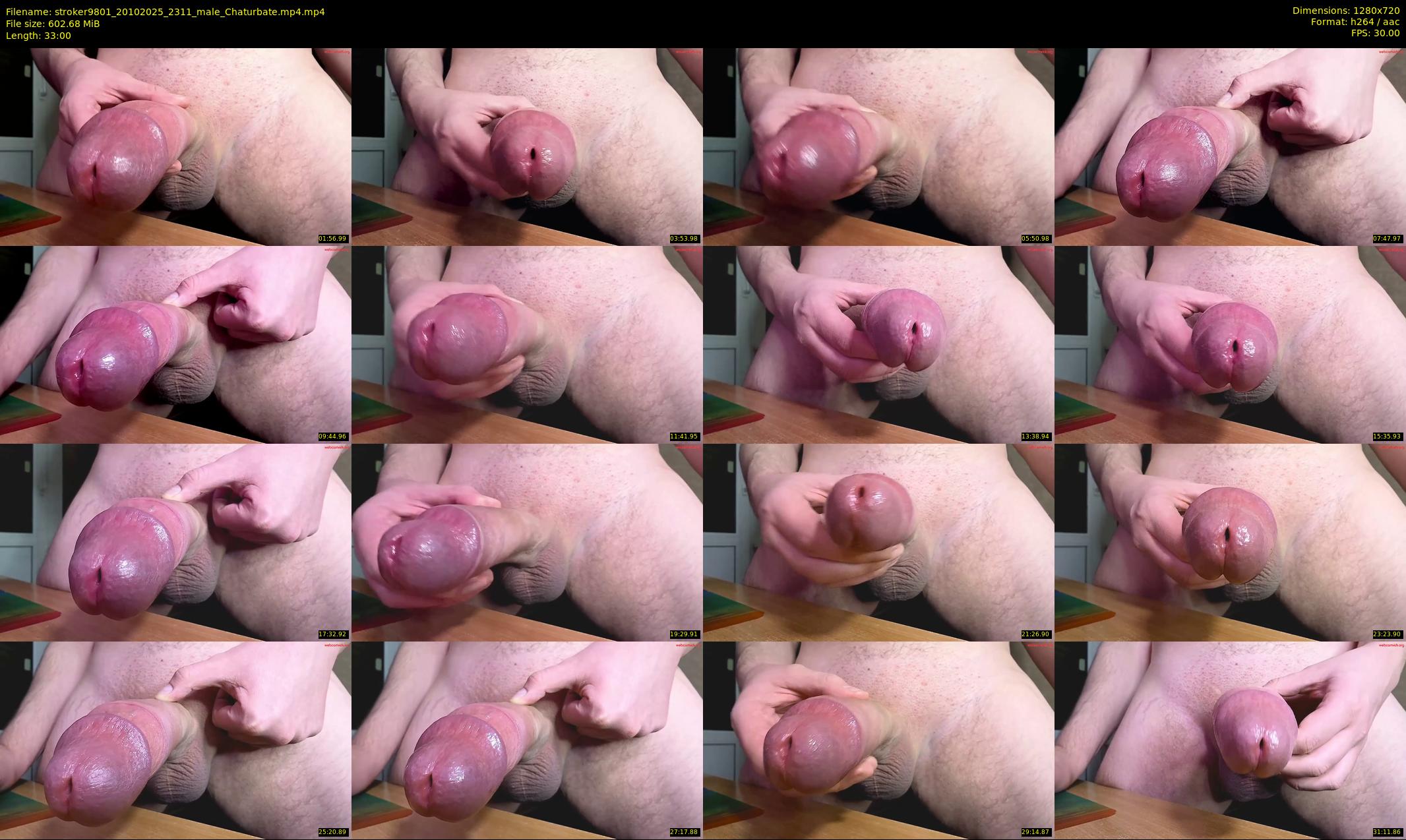 stroker9801 — 33 minute Chaturbate male cam show recording, 720p, Oct 20, 2025