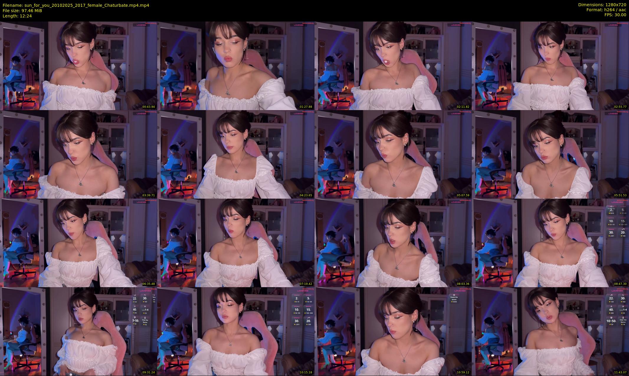 sun_for_you — 13 minute Chaturbate female cam show recording, 720p, Oct 20, 2025