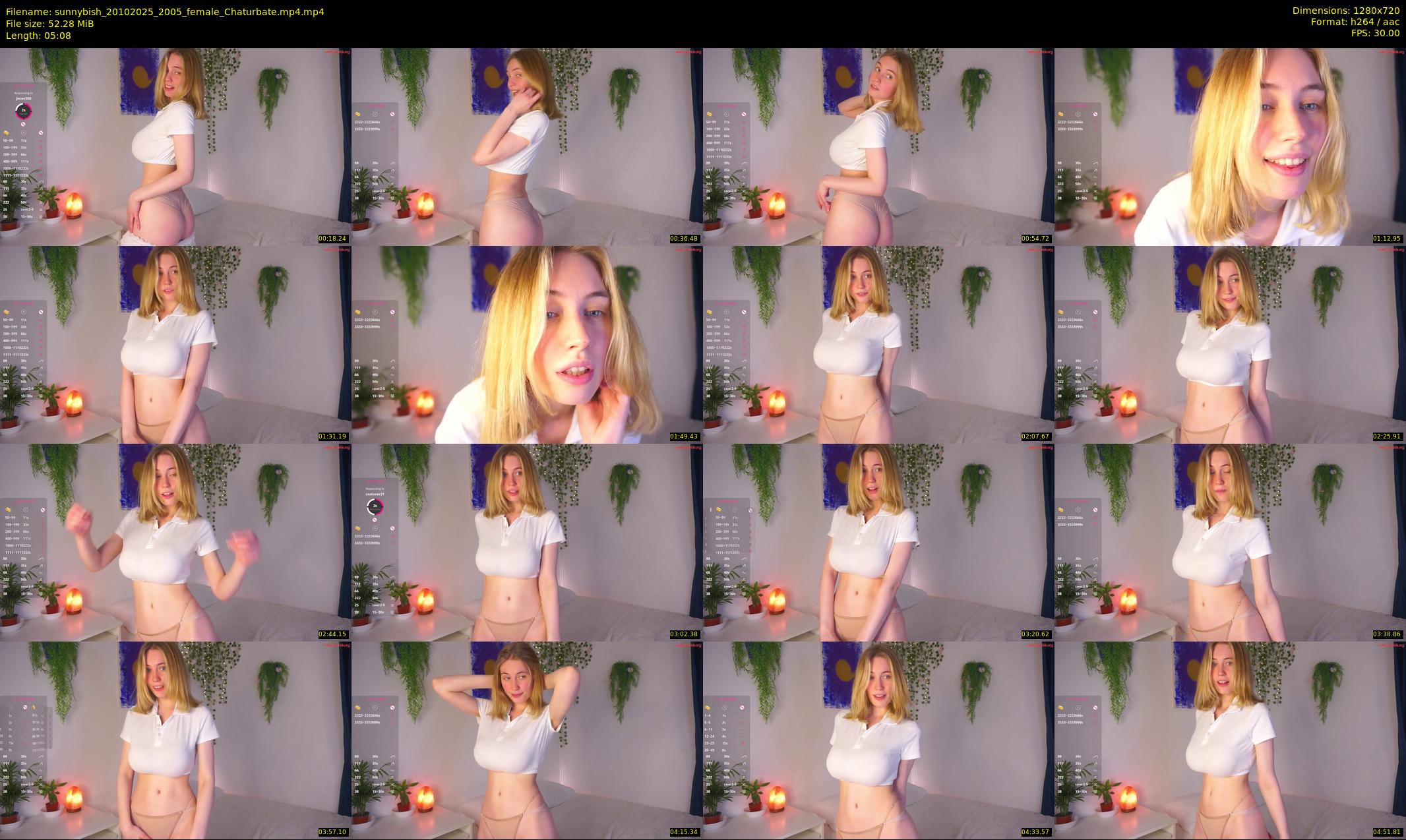 sunnybish — 6 minute Chaturbate female cam show recording, 720p, Oct 20, 2025