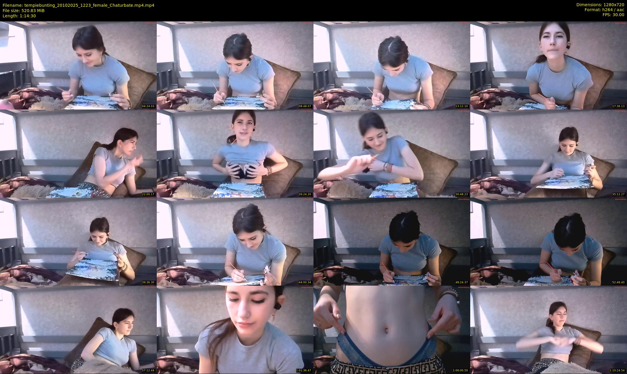 tempiebunting — 75 minute Chaturbate female cam show recording, 720p, Oct 20, 2025