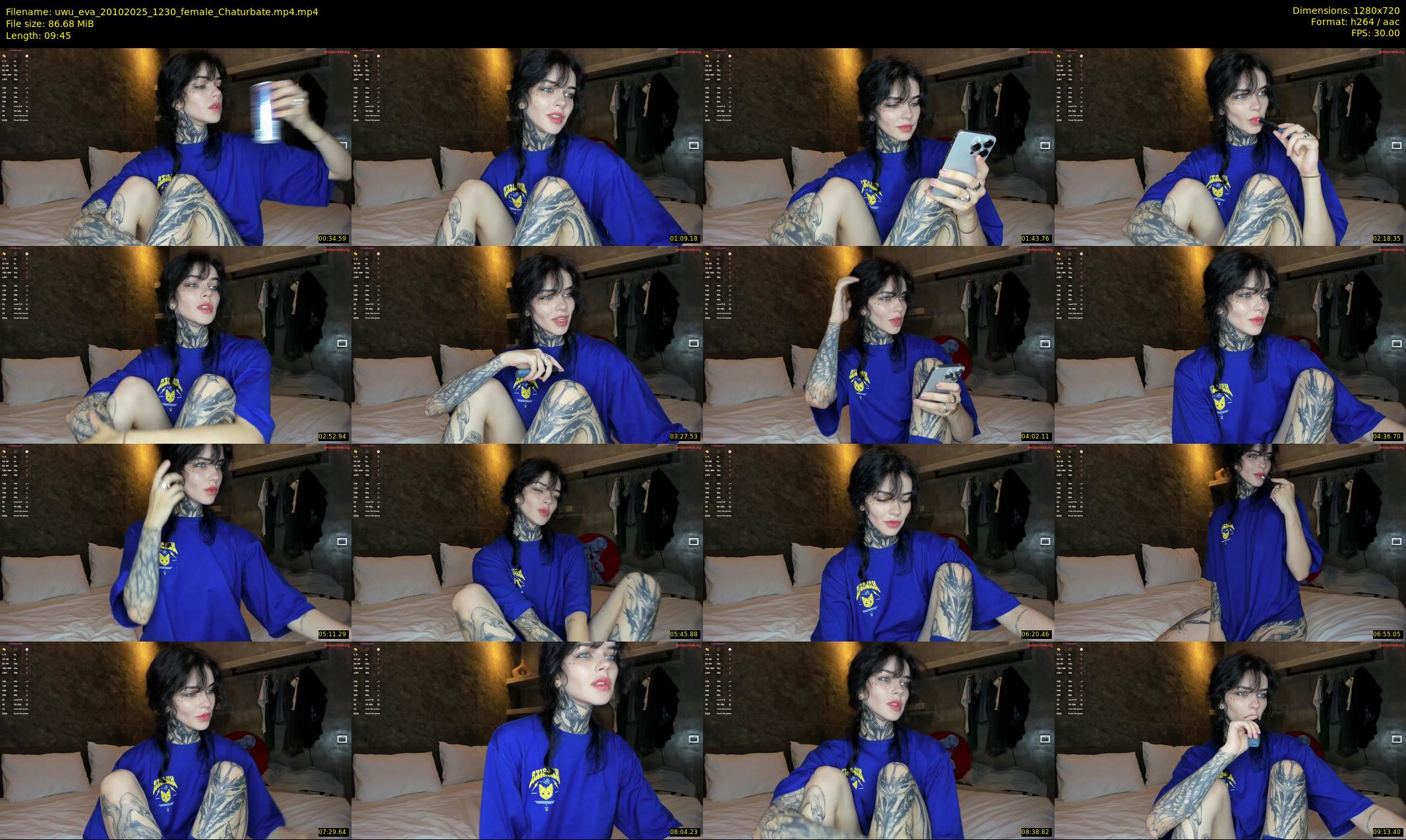 uwu_eva — 10 minute Chaturbate female cam show recording, 720p, Oct 20, 2025