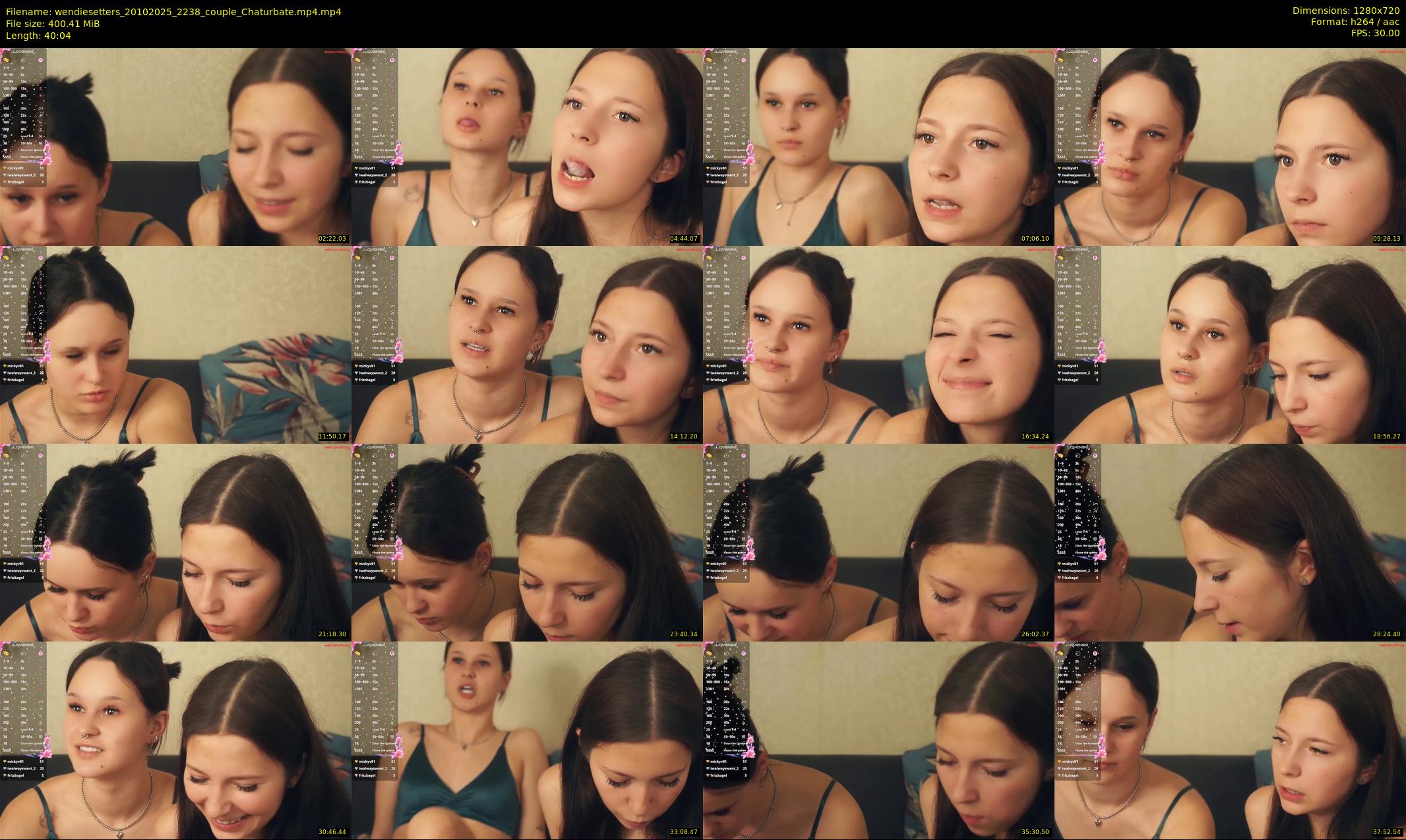 wendiesetters — 41 minute Chaturbate female cam show recording, 720p, Oct 20, 2025