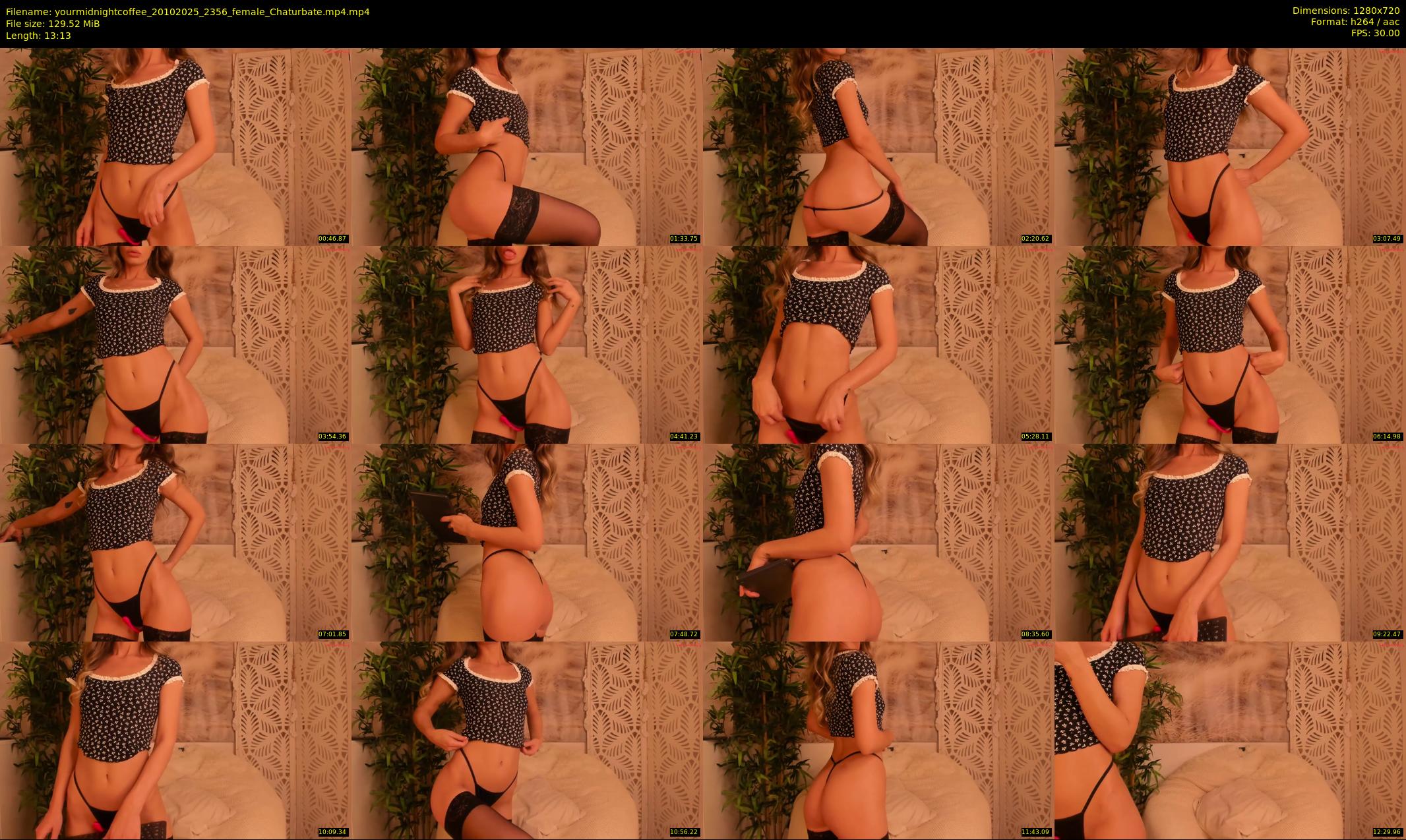 yourmidnightcoffee — 14 minute Chaturbate female cam show recording, 720p, Oct 20, 2025